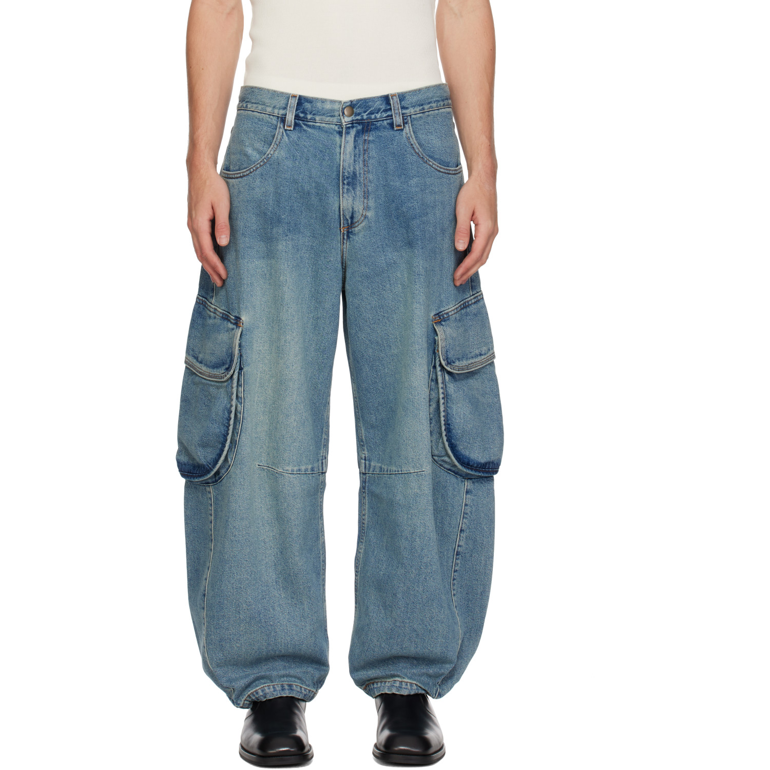 Levi's Blue Tab Blue Denim Cargo Pants