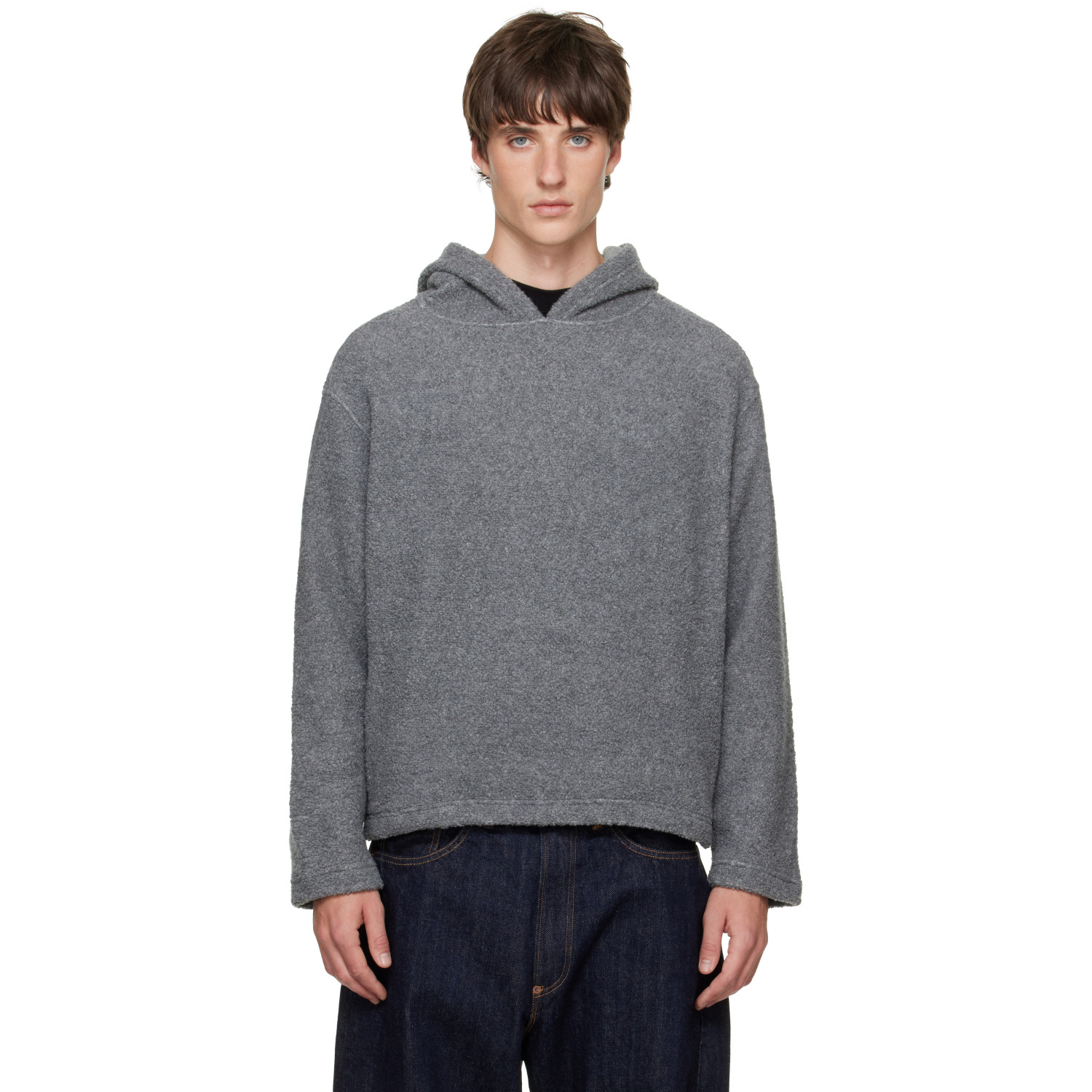 Sunflower Gray Wool Hoodie