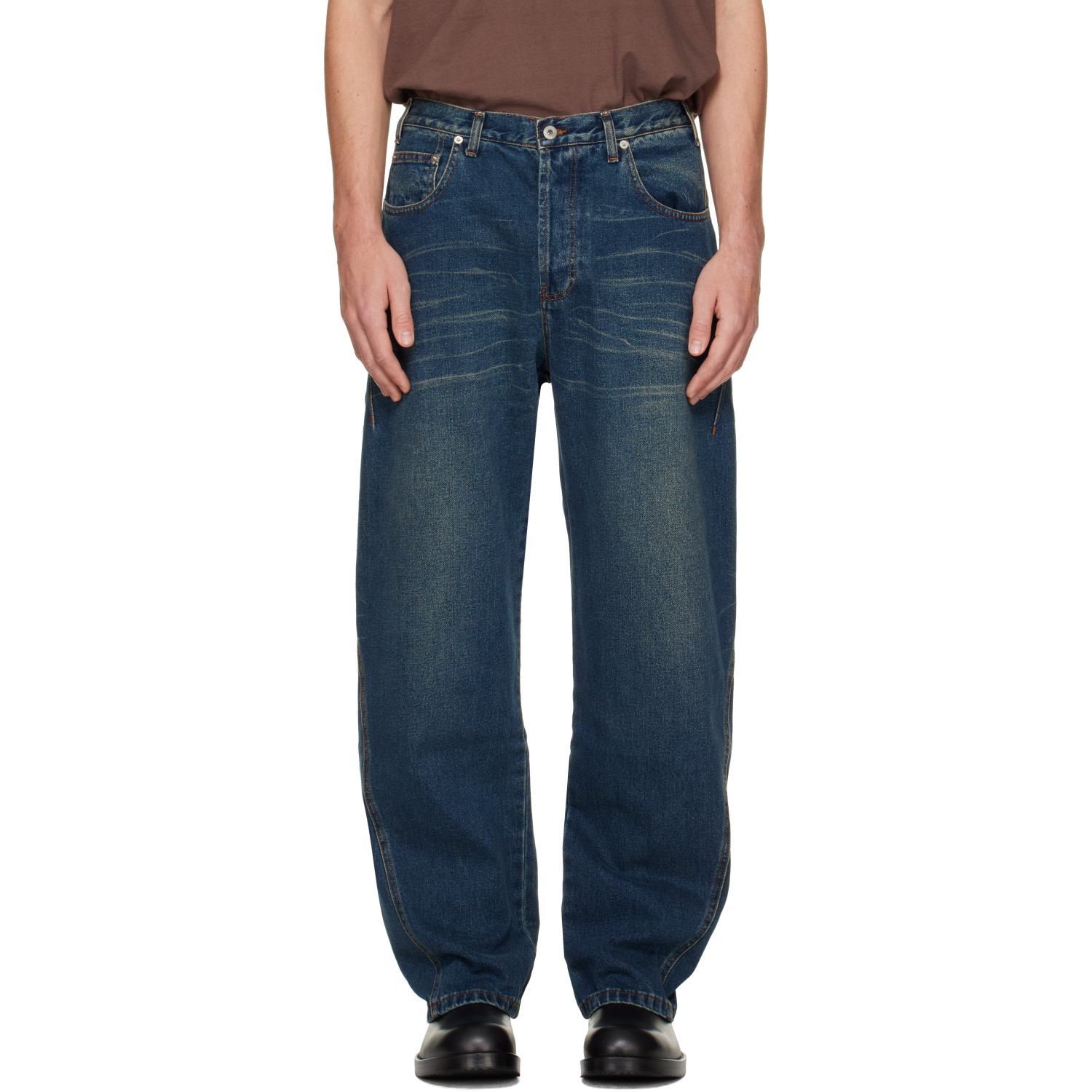 Edward Cuming Blue Side-Dart Jeans