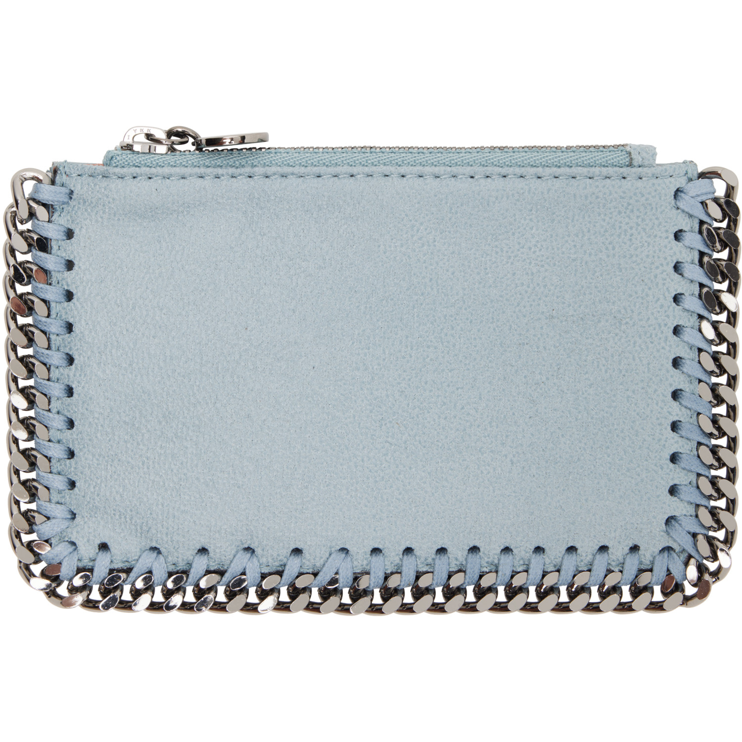 Stella McCartney Blue Falabella Zip Wallet