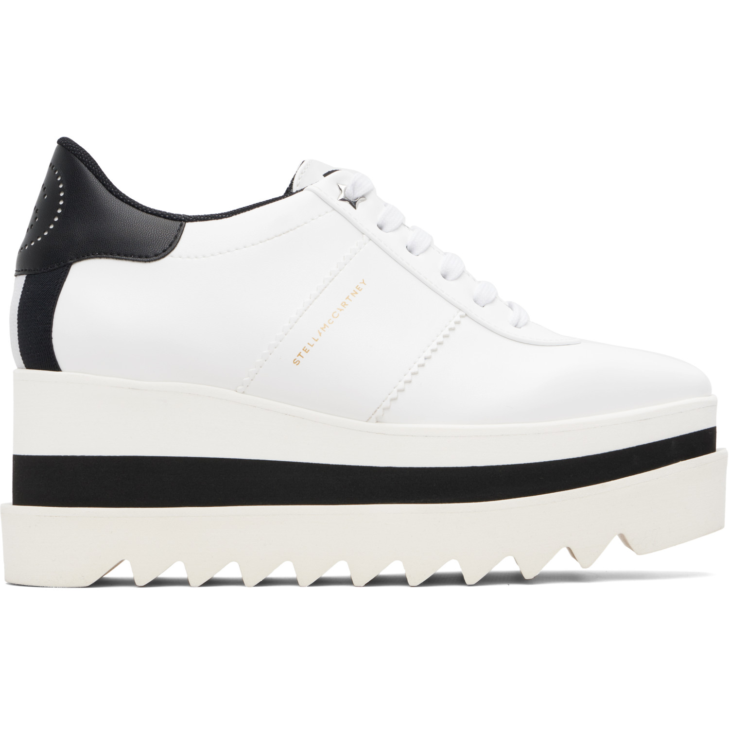 Stella McCartney White Sneak-Elyse Platform Sneakers