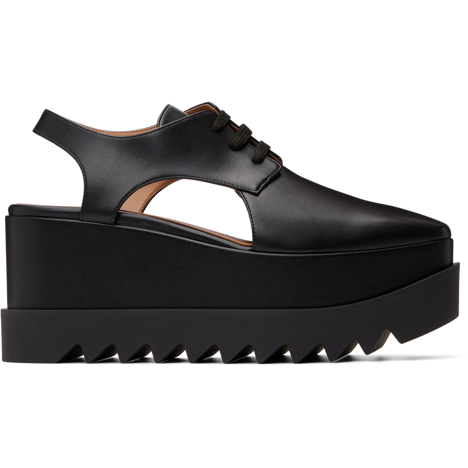 Stella McCartney Black Elyse Slingback Derbys