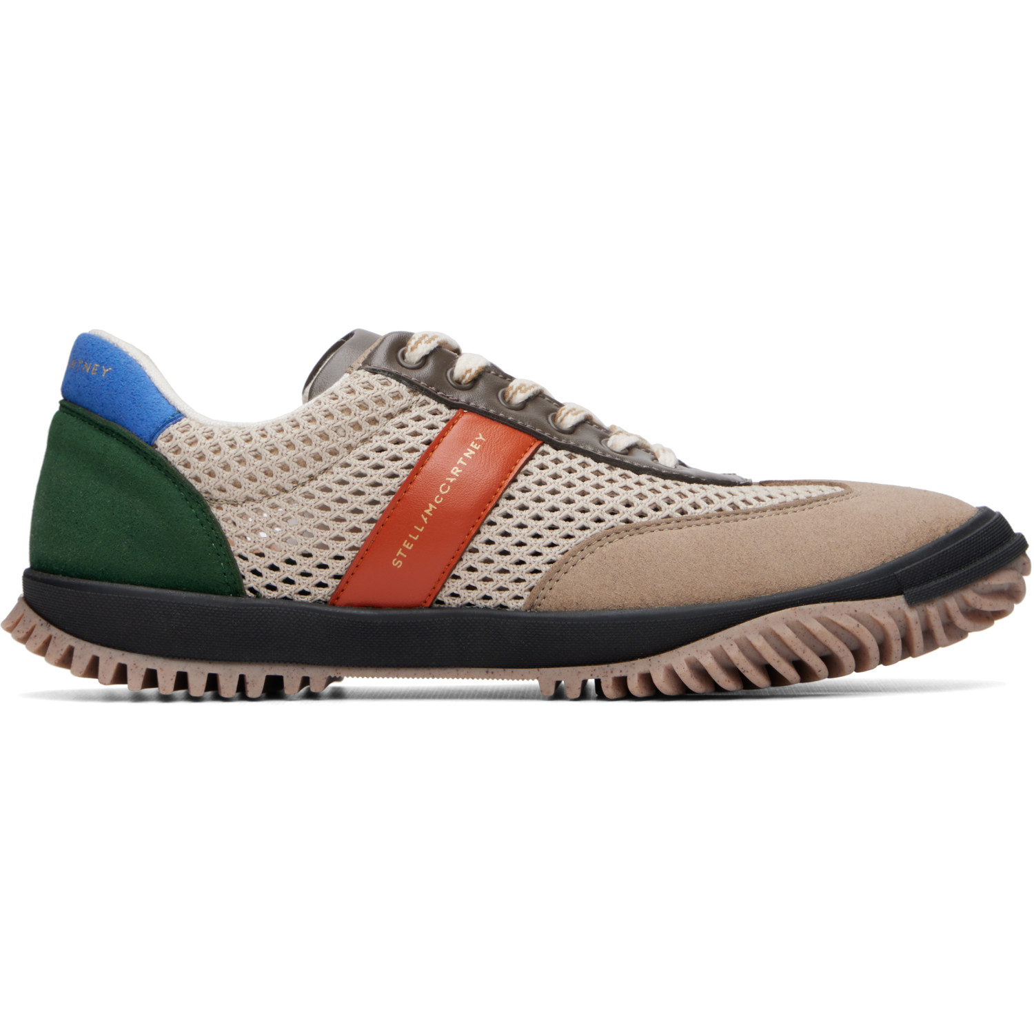 Stella McCartney Beige Alter Suede & Alter Mat Mesh Sneakers