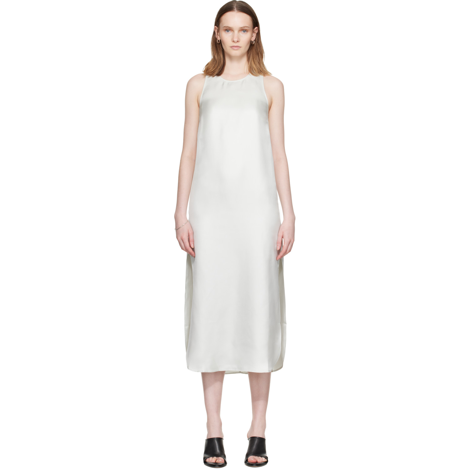 Loulou de Saison Blue Paloma Silk Maxi Dress