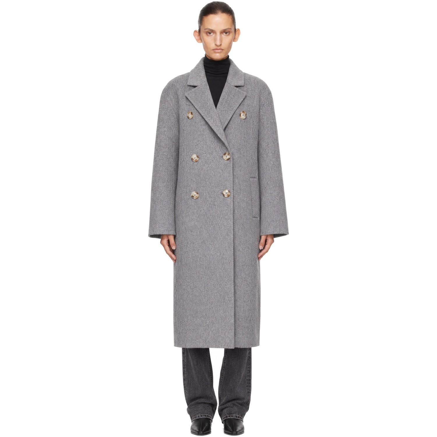 Loulou de Saison Gray Irvin Long Wool Coat