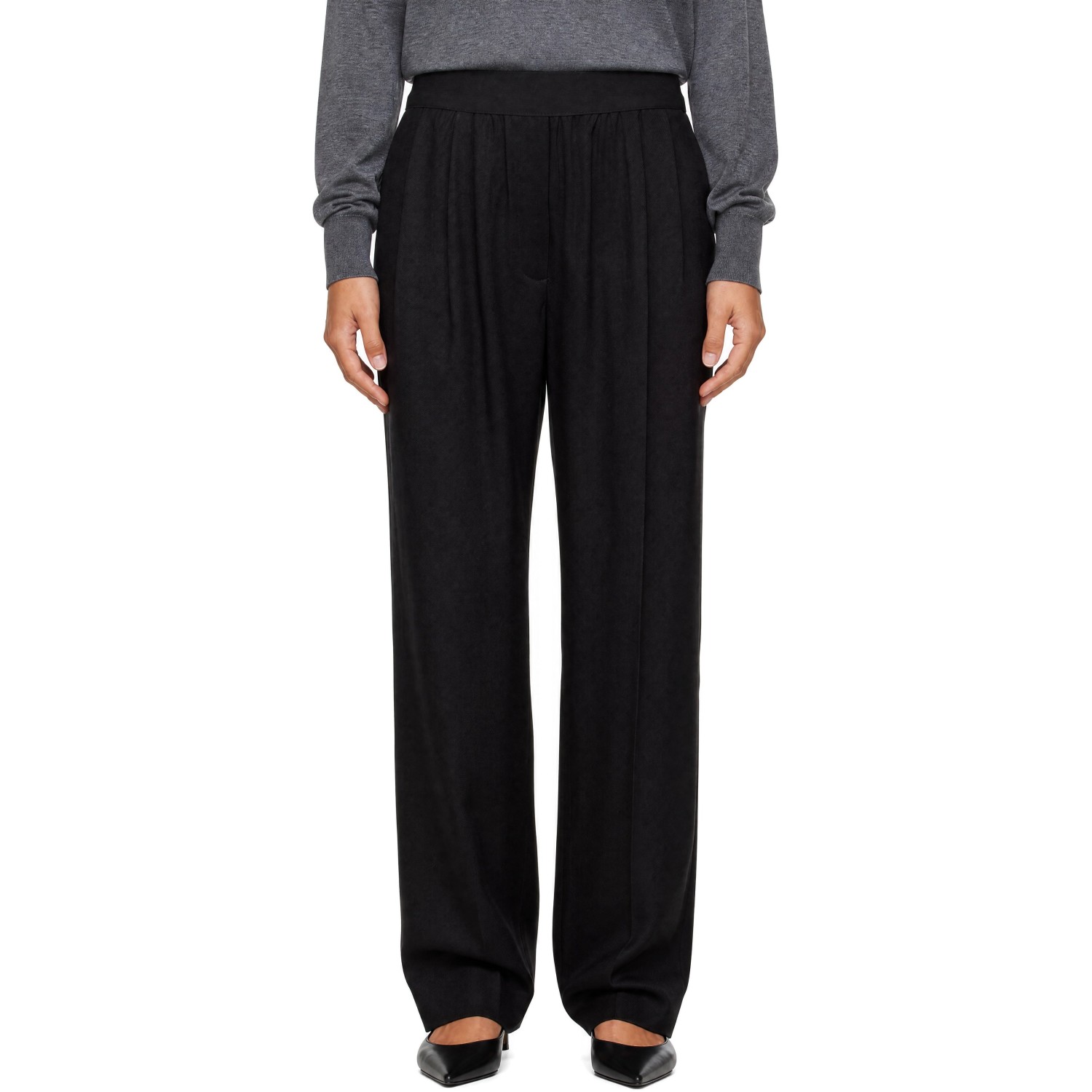 Loulou de Saison Black Dan Elastic Band Trousers