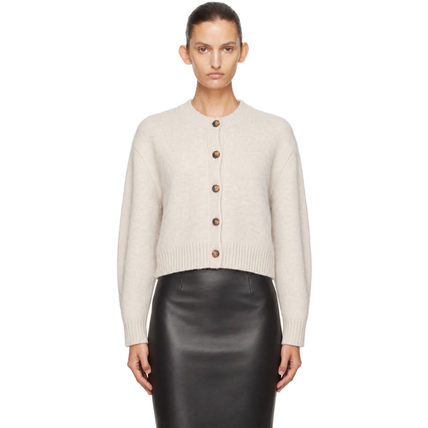 Loulou de Saison Off-White REMUS Yak Blend Cardigan