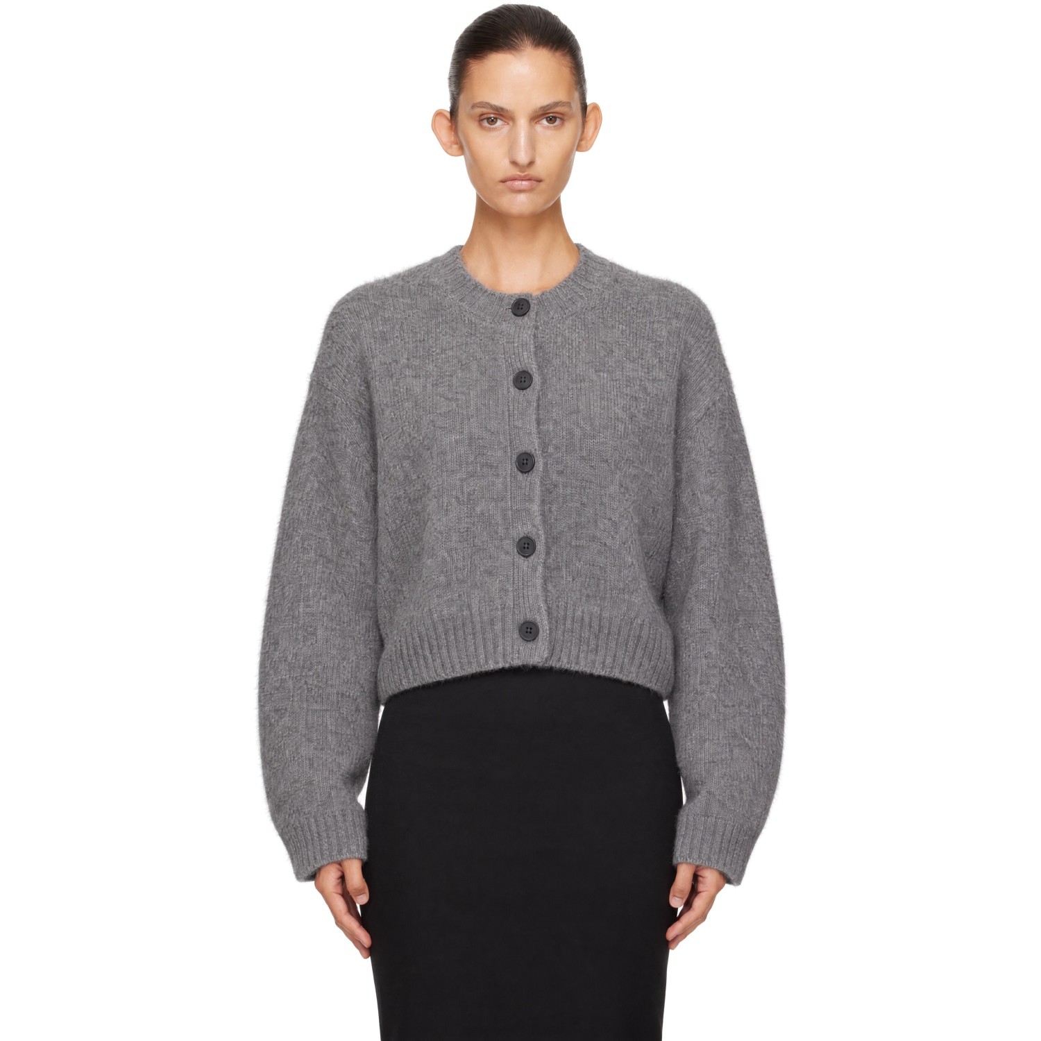Loulou de Saison Gray REMUS Yak Blend Cardigan