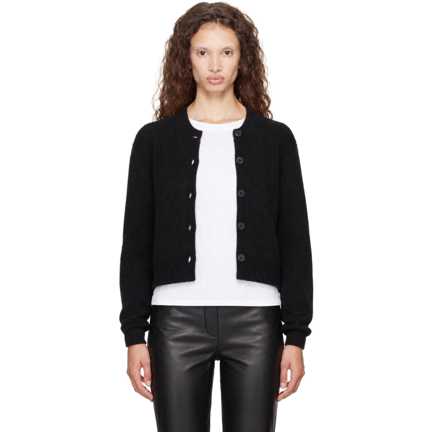 Loulou de Saison Black REMUS Yak Blend Cardigan