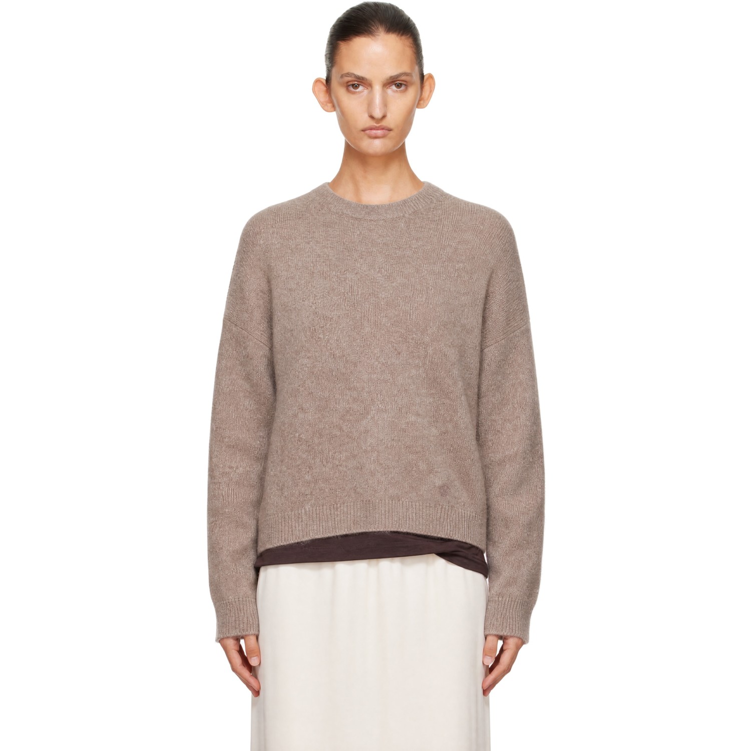 Loulou de Saison Brown TRISTAN LDS Yak Blend Sweater
