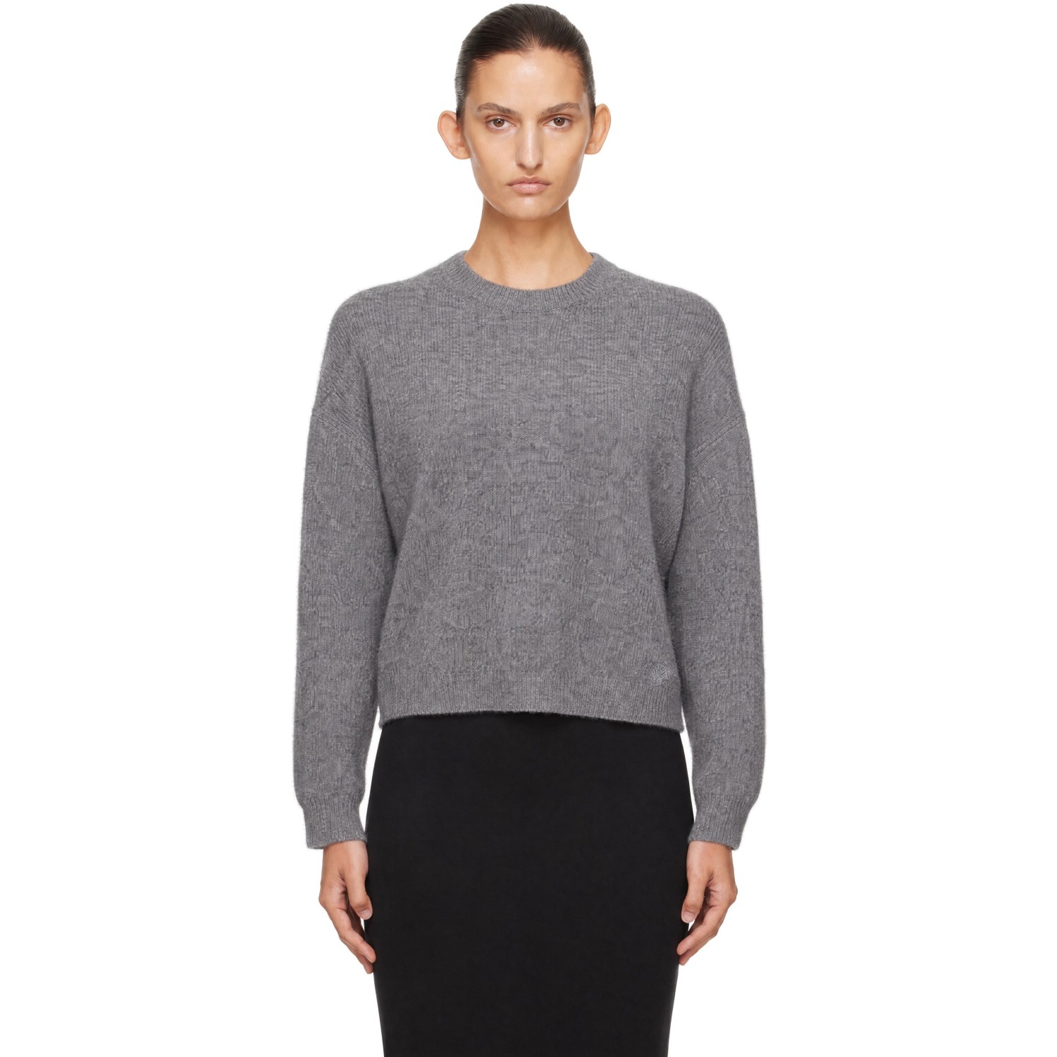Loulou de Saison Gray TRISTAN LDS Yak Blend Sweater