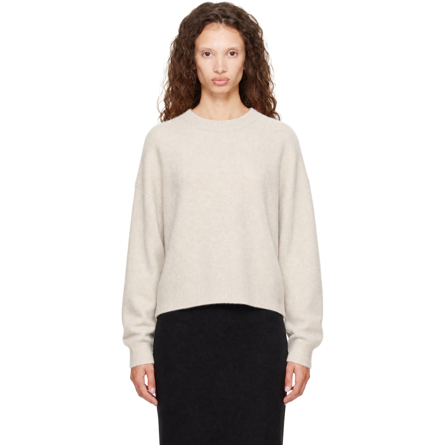 Loulou de Saison Off-White TRISTAN LDS Yak Blend Sweater