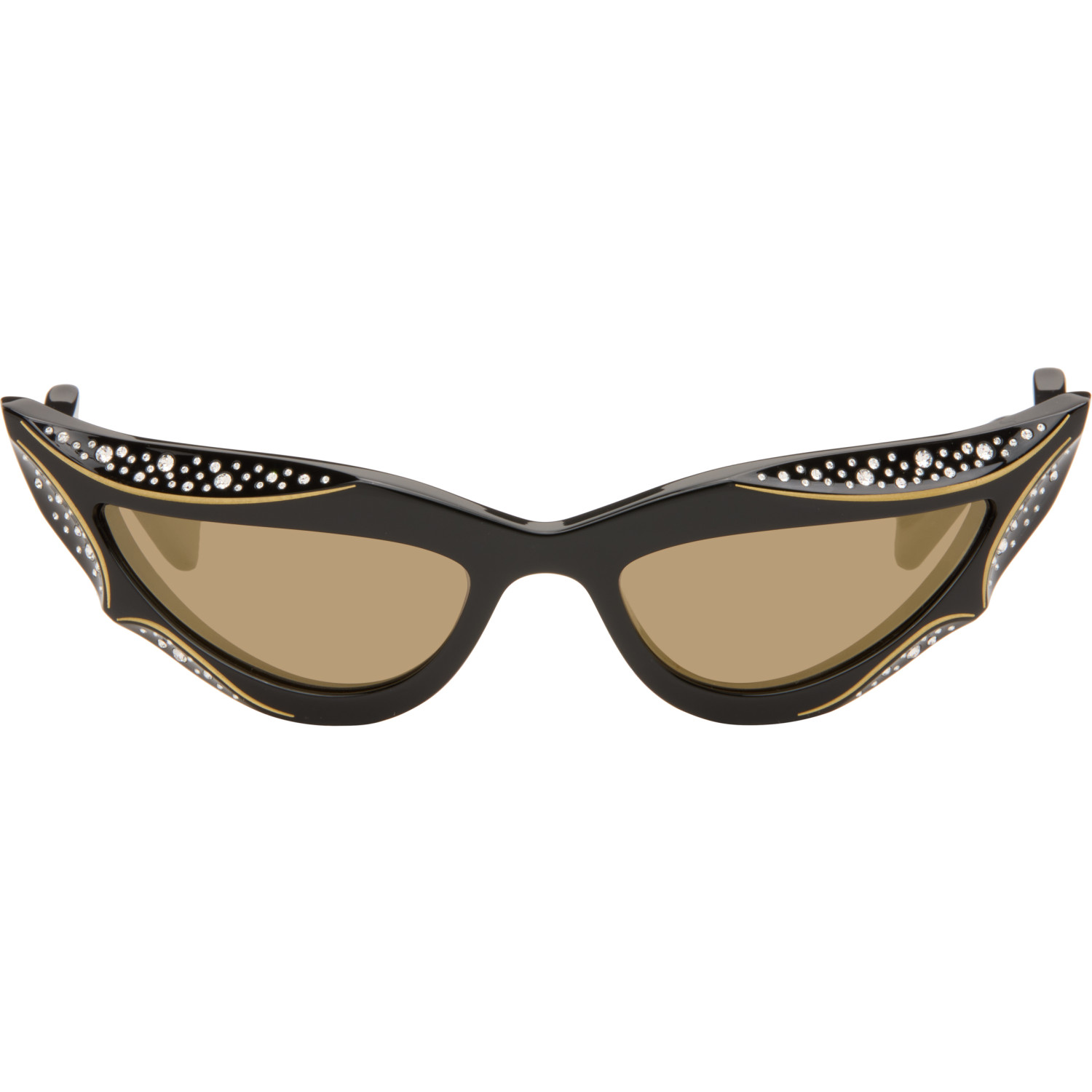 Valentino Black Cat-Eye Acetate Sunglasses