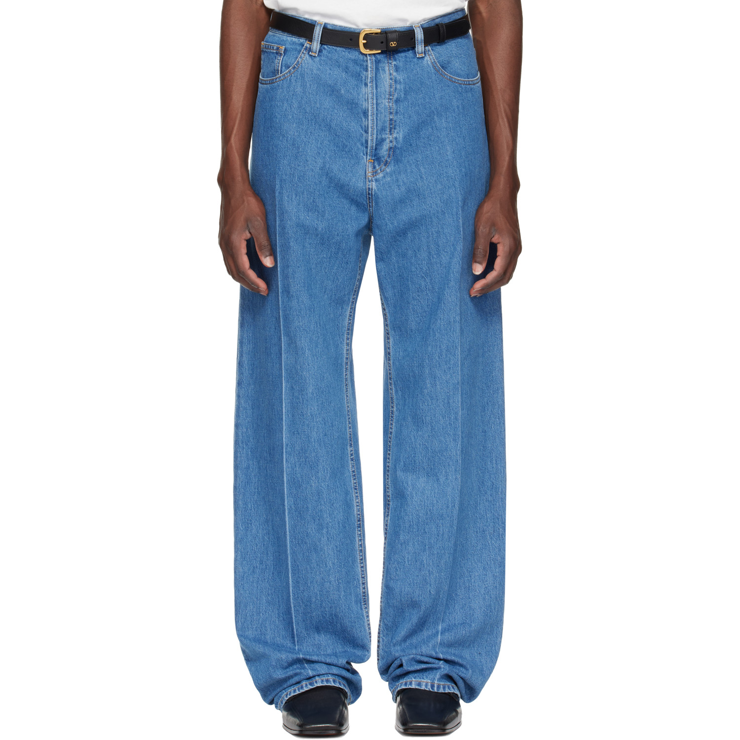 Valentino Blue Creased Jeans