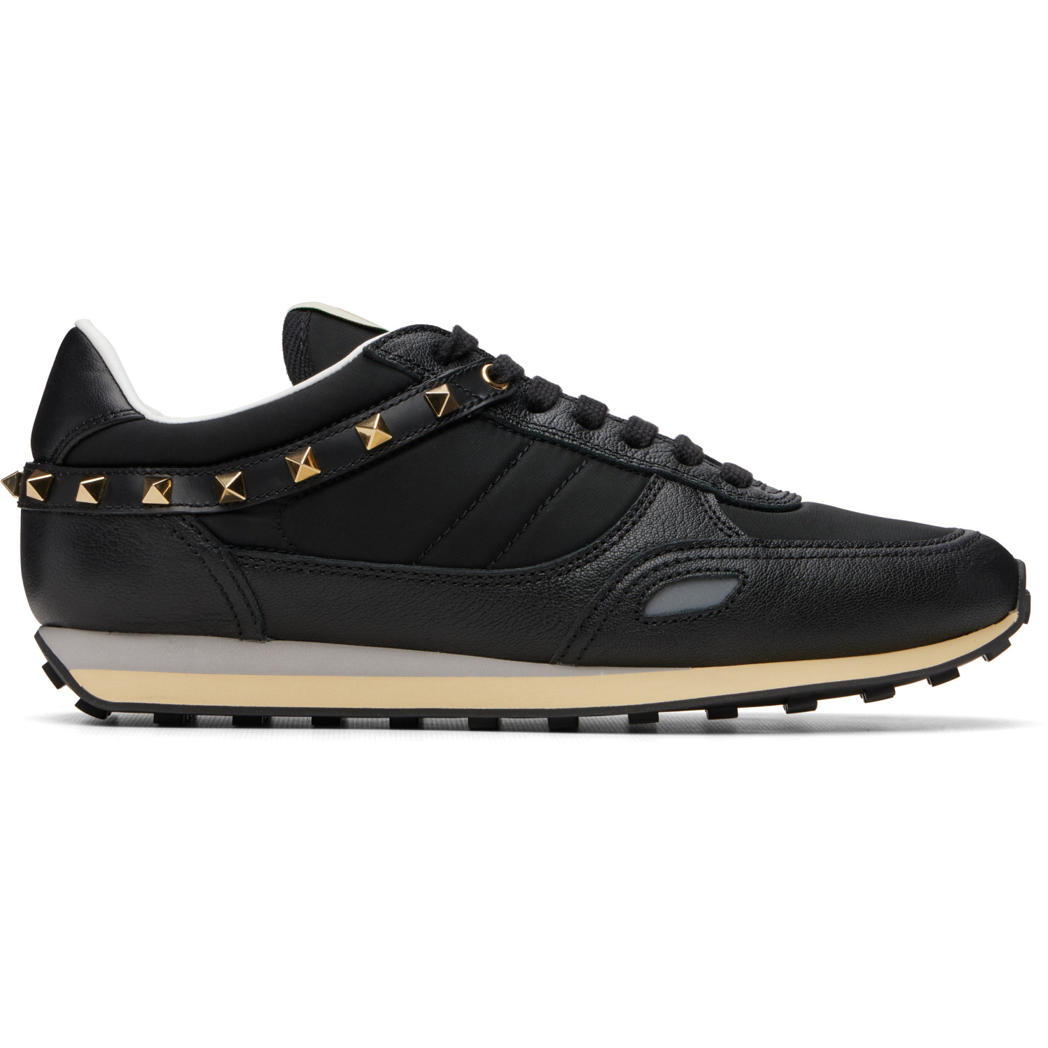 Valentino Garavani Black Stud Up Sneakers
