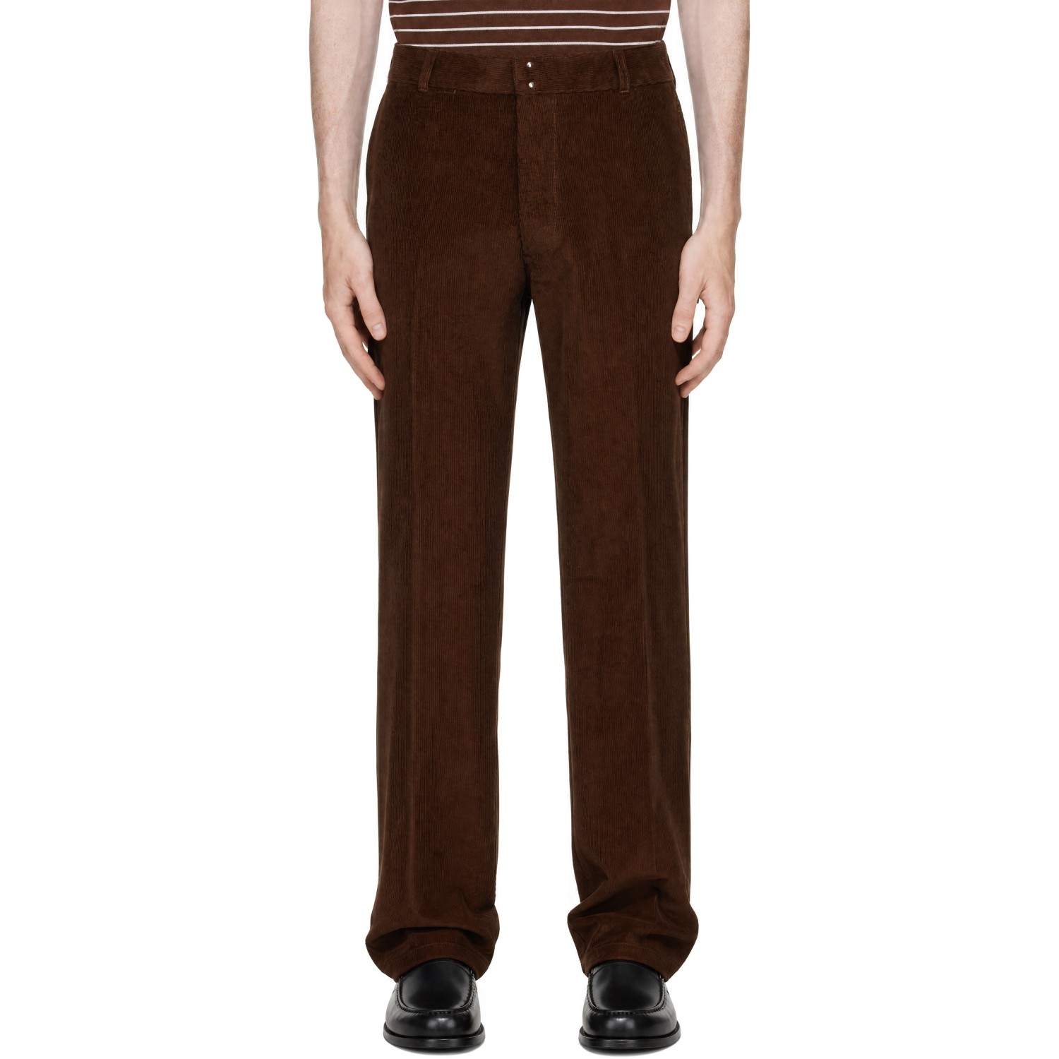 AMI Paris Brown Paris Fit Trousers