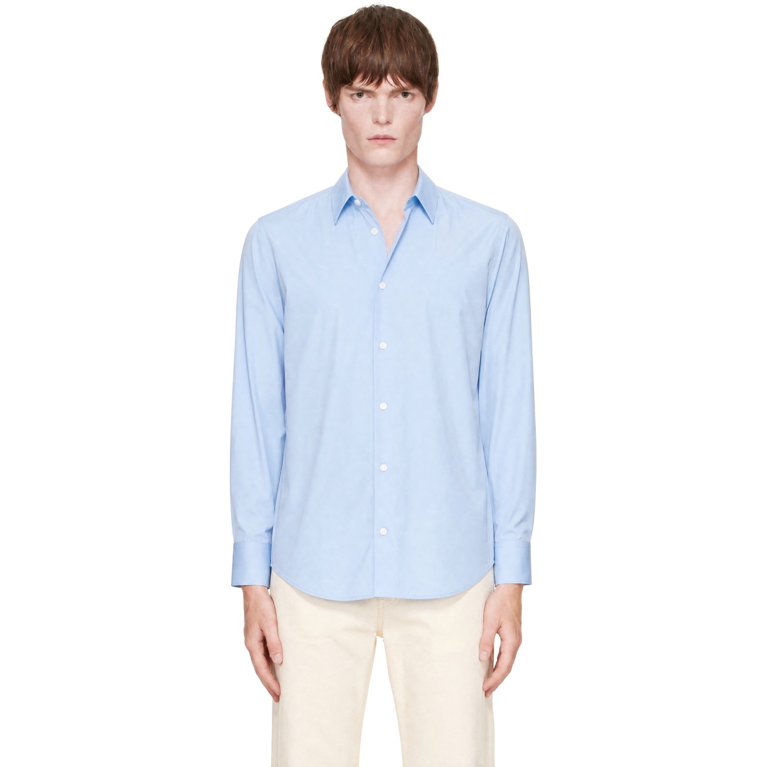 AMI Paris Blue Cotton Ami de Coeur Shirt