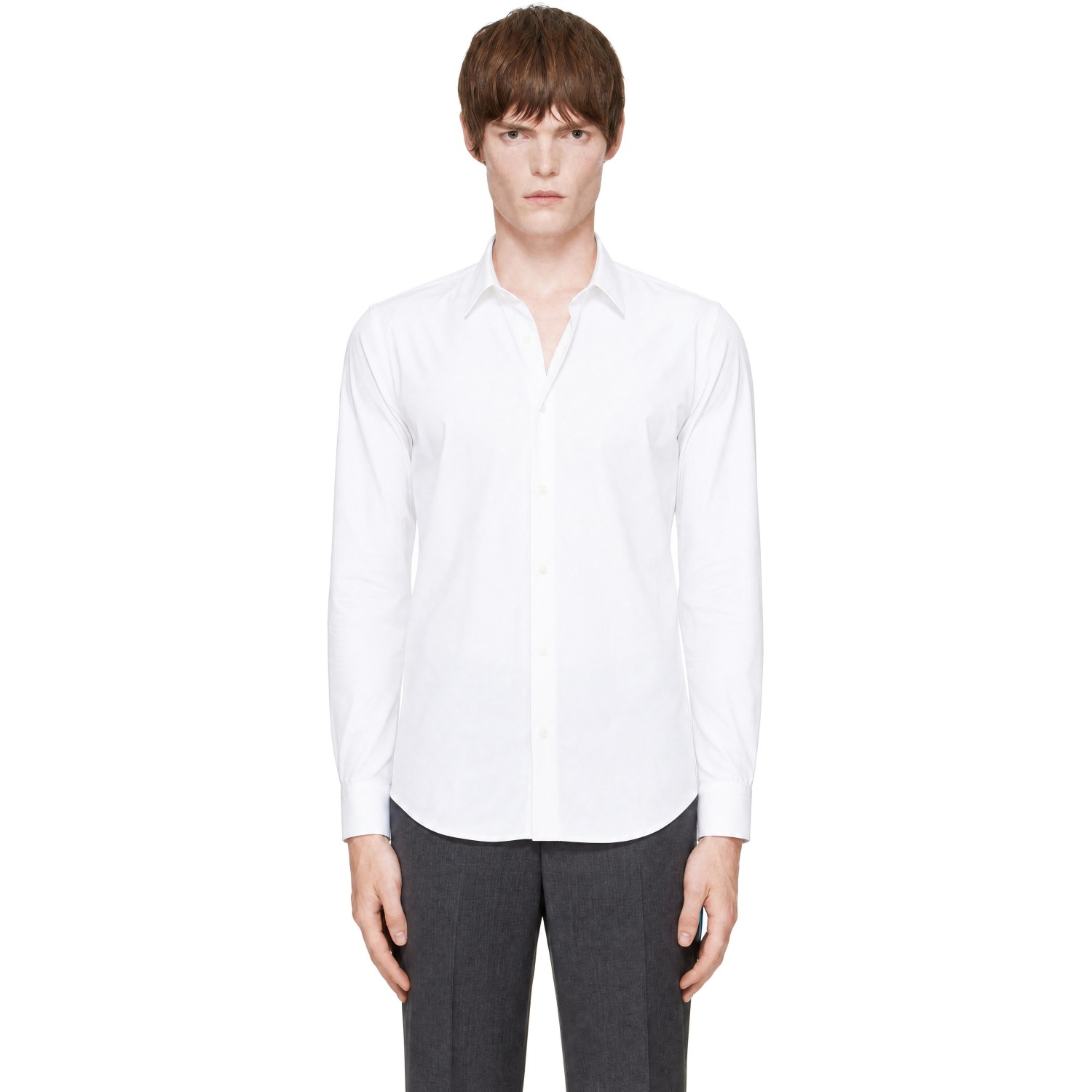 AMI Paris White Cotton Ami de Coeur Shirt
