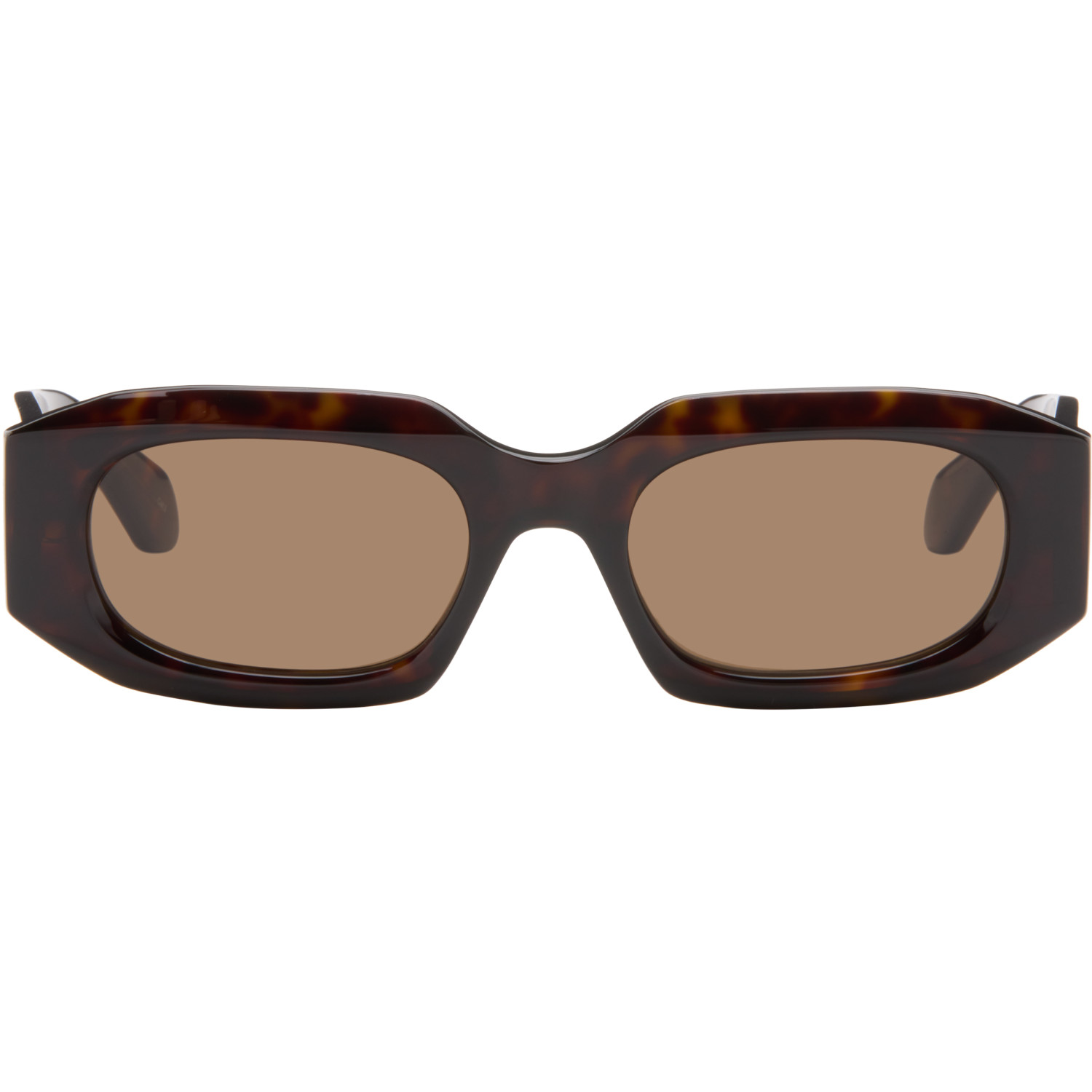 ALAÏA Brown Rectangular Sunglasses