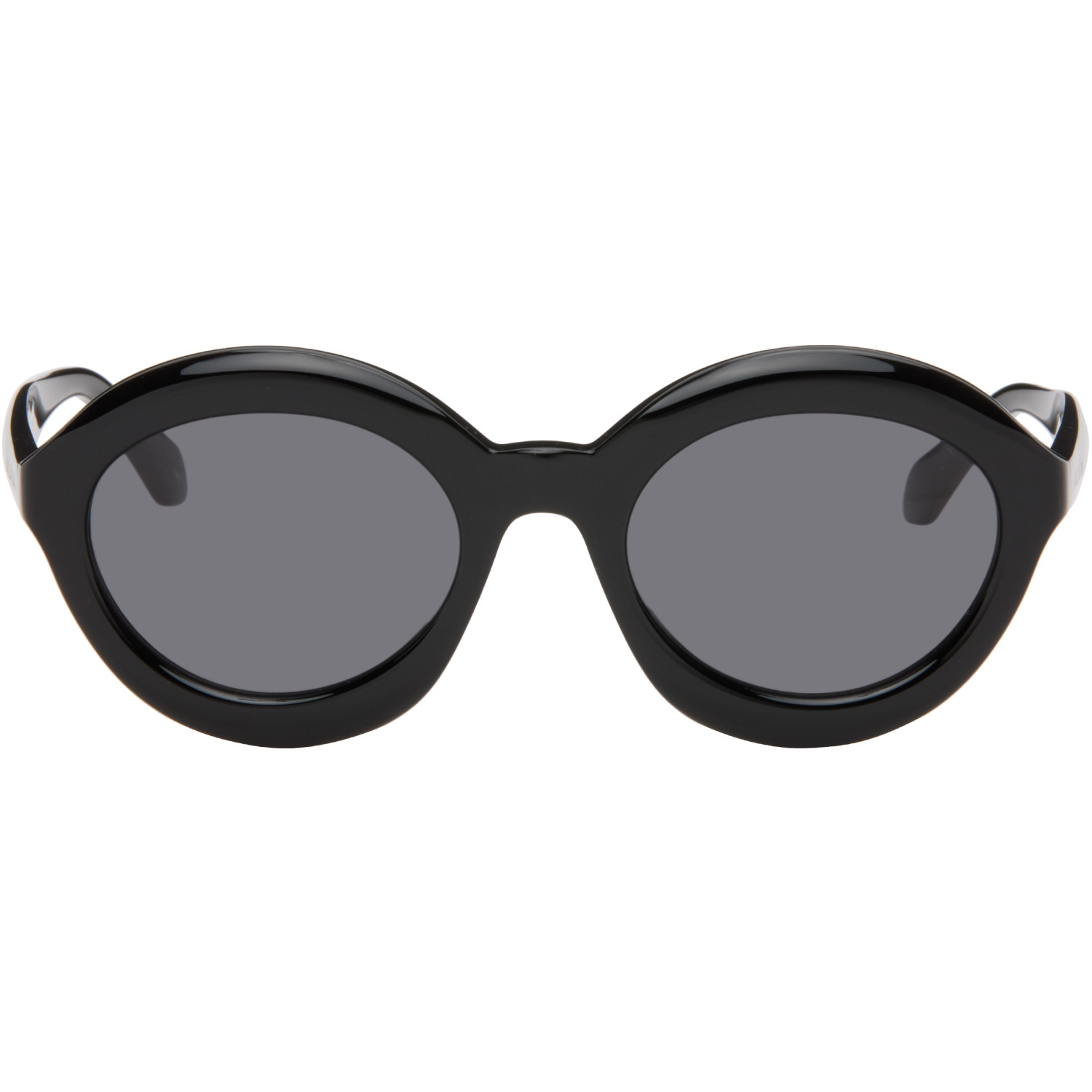 ALAÏA Black Round Sunglasses