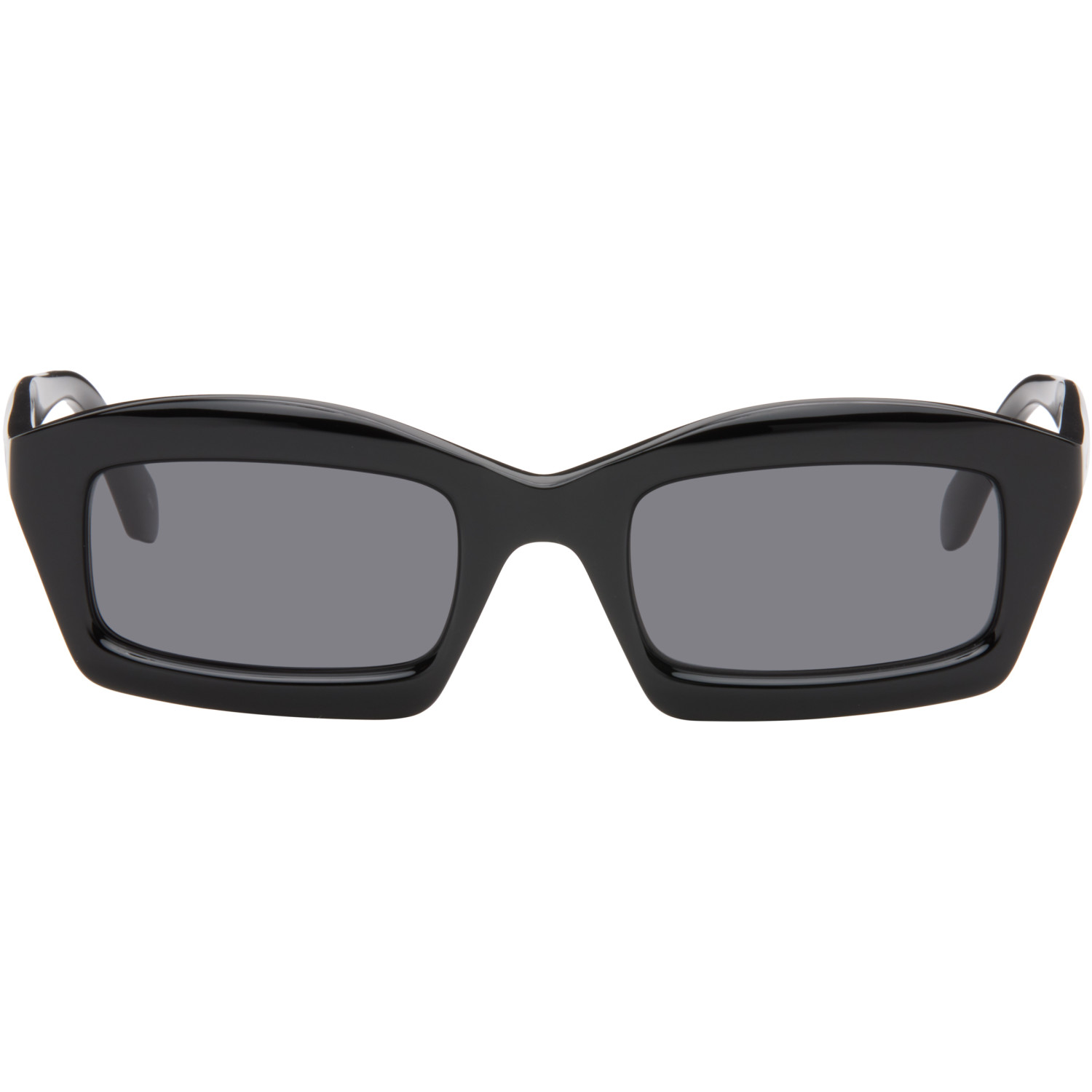 ALAÏA Black Rectangular Sunglasses