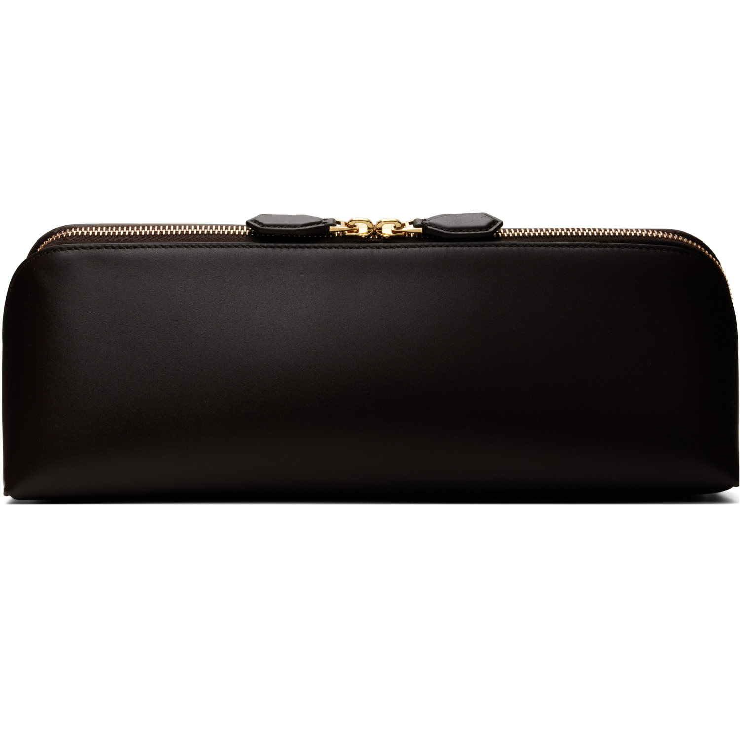 ALAÏA Brown Delta Clutch