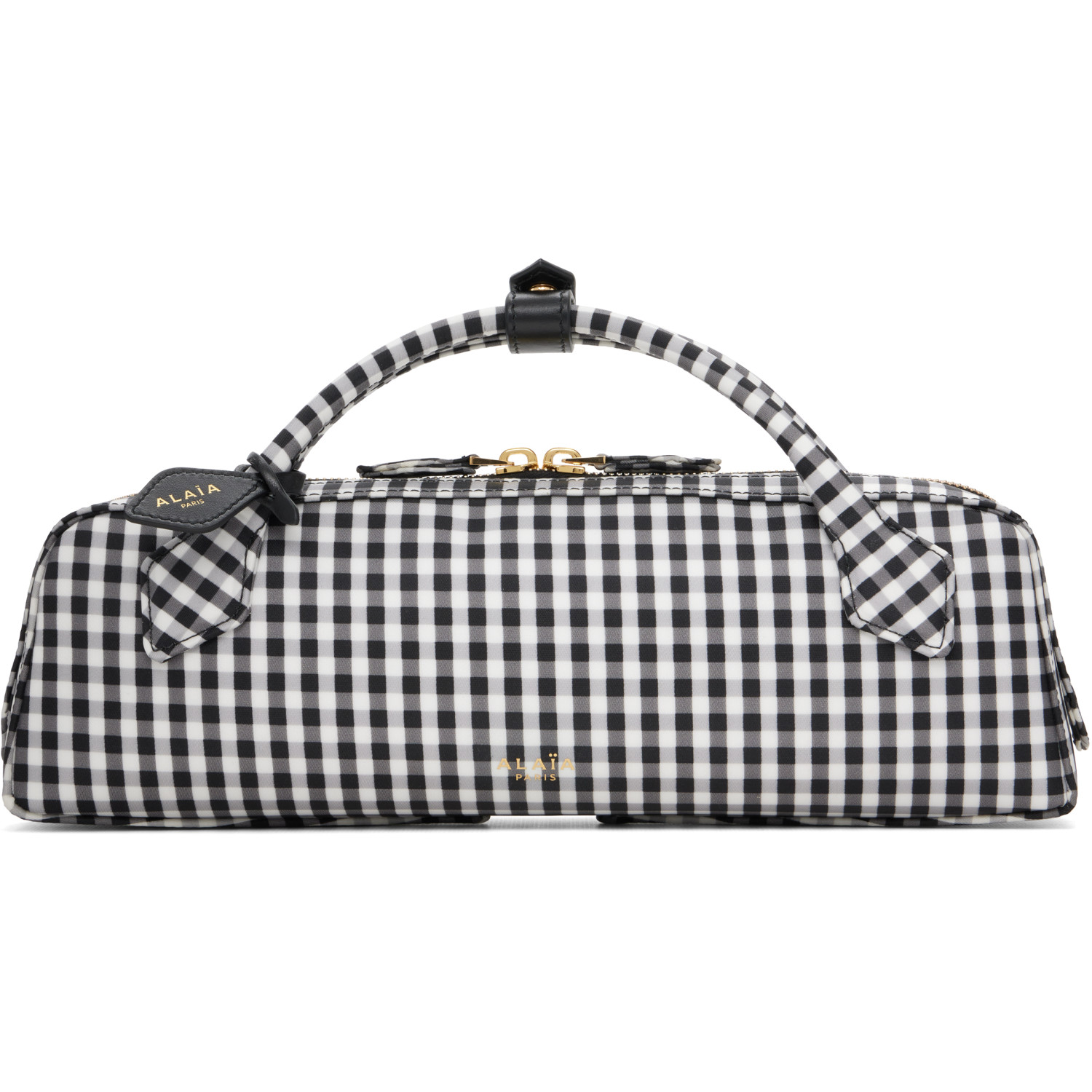 ALAÏA Black & White 'Le Teckel' Clutch Bag