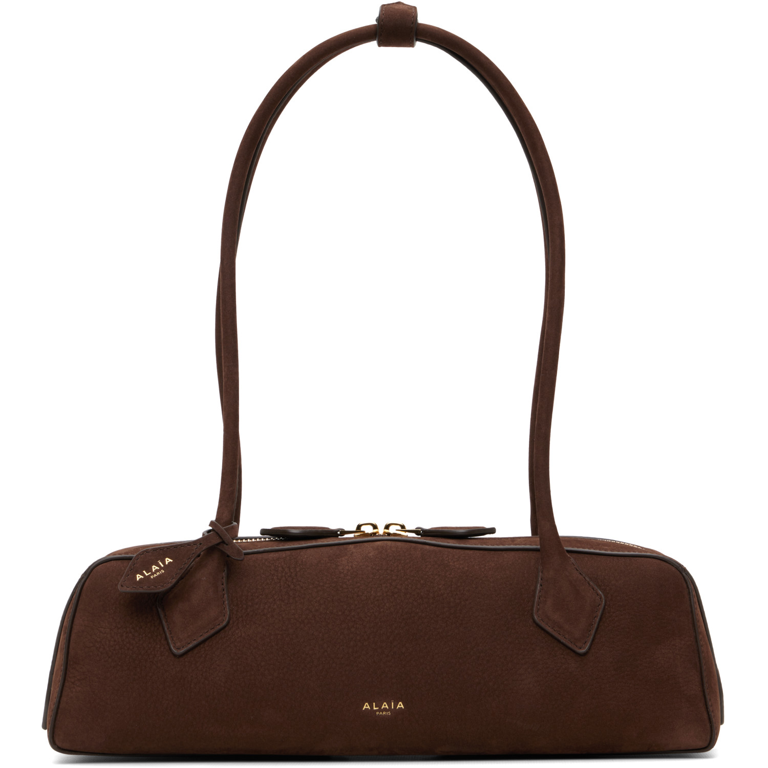 ALAÏA Brown 'Le Teckel' Medium Bag