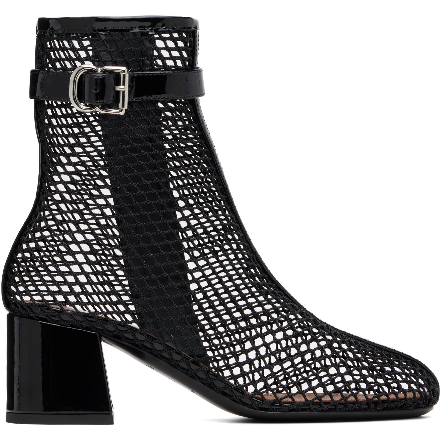 ALAÏA Black Fishnet 55 Boots