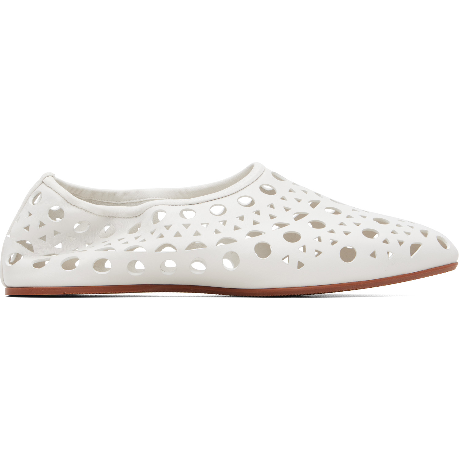 ALAÏA White Neo Vienne Ballerina Flats