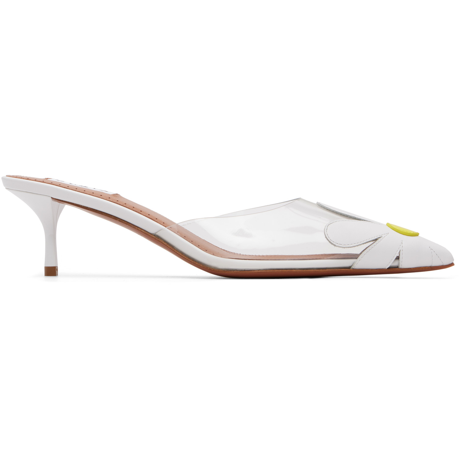 ALAÏA White Bloom Mule Heels