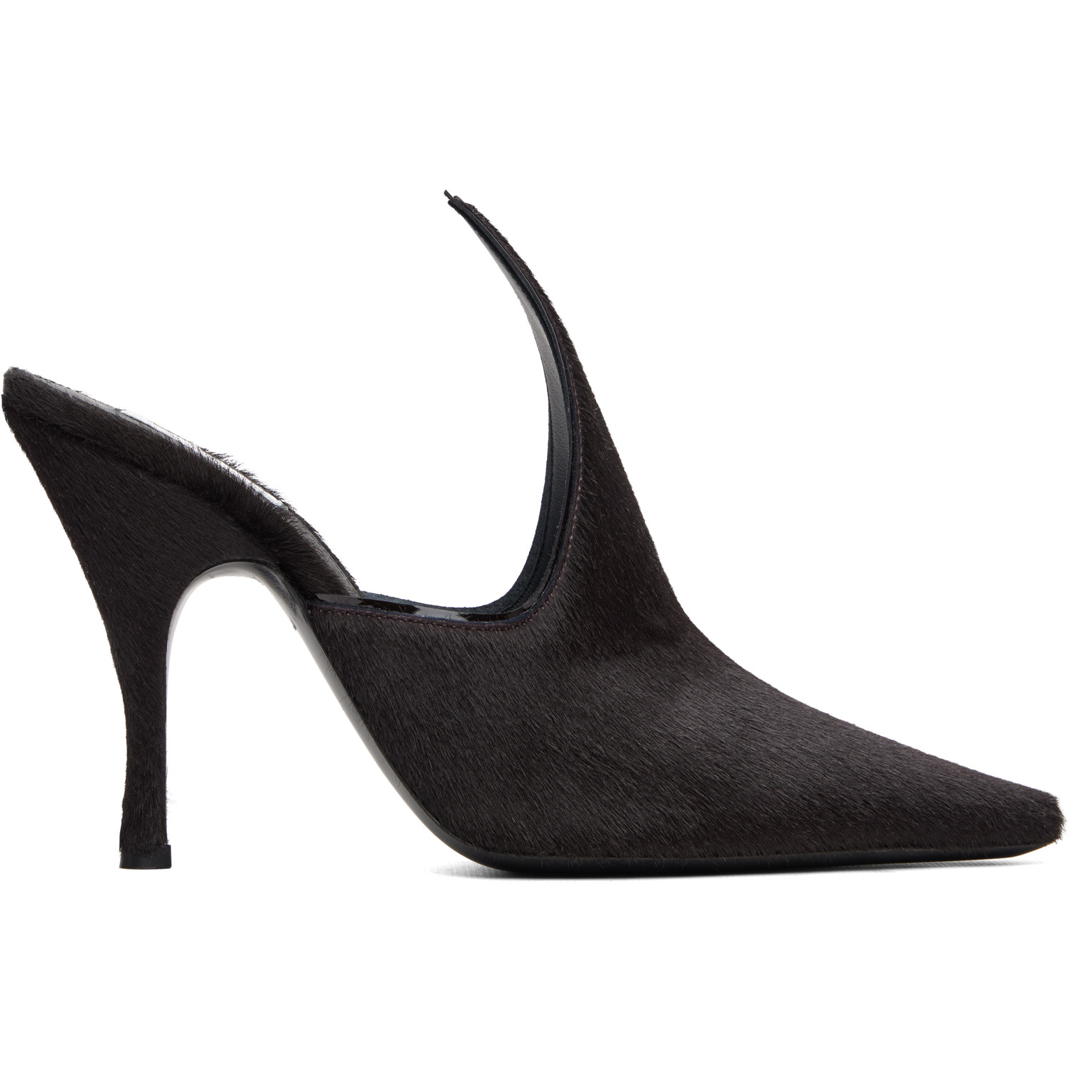 ALAÏA Brown Court Mule Heels