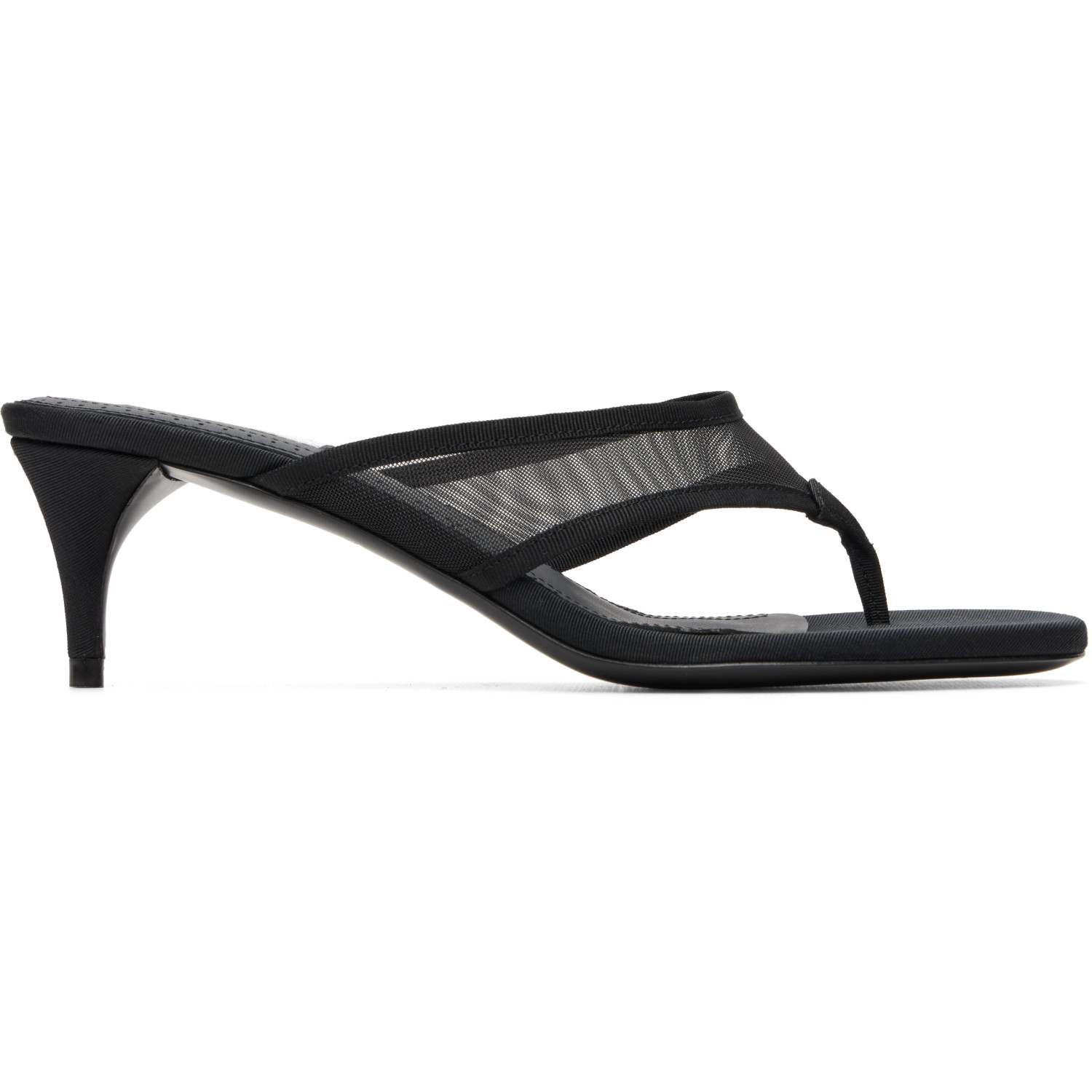 ALAÏA Black Infra 55 Heeled Sandals