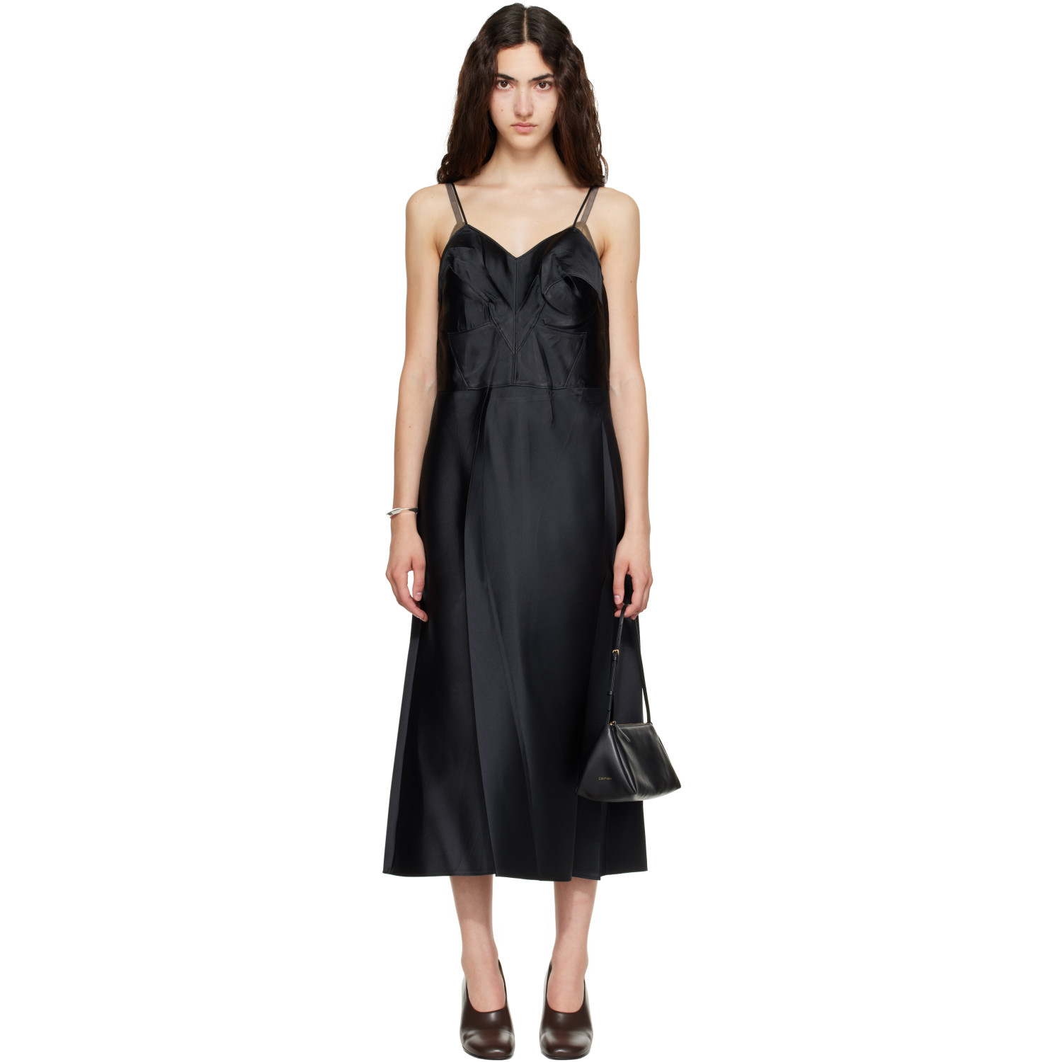 Calvin Klein Collection Black Fia Midi Dress