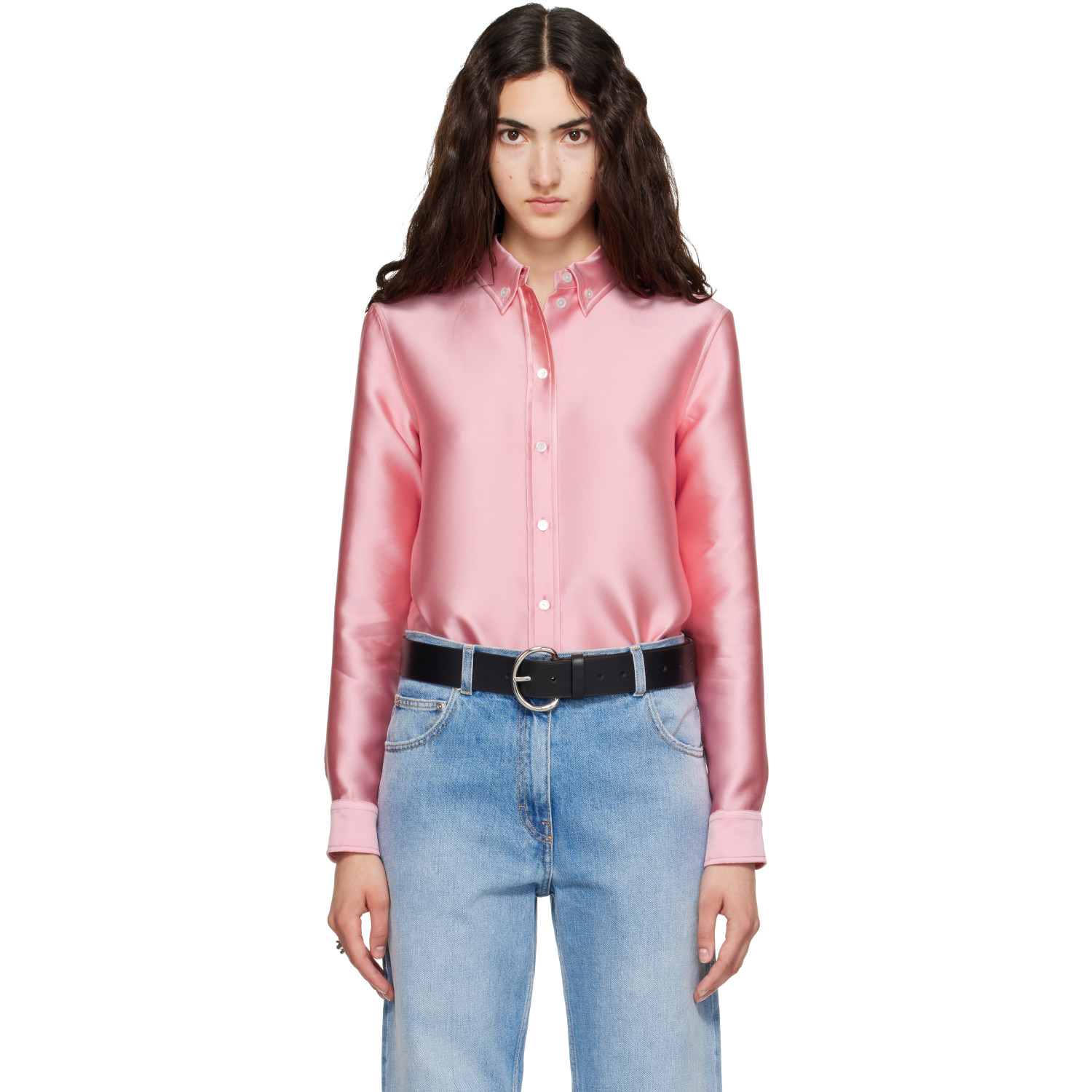 Calvin Klein Collection Pink Sophie Button-Down Shirt