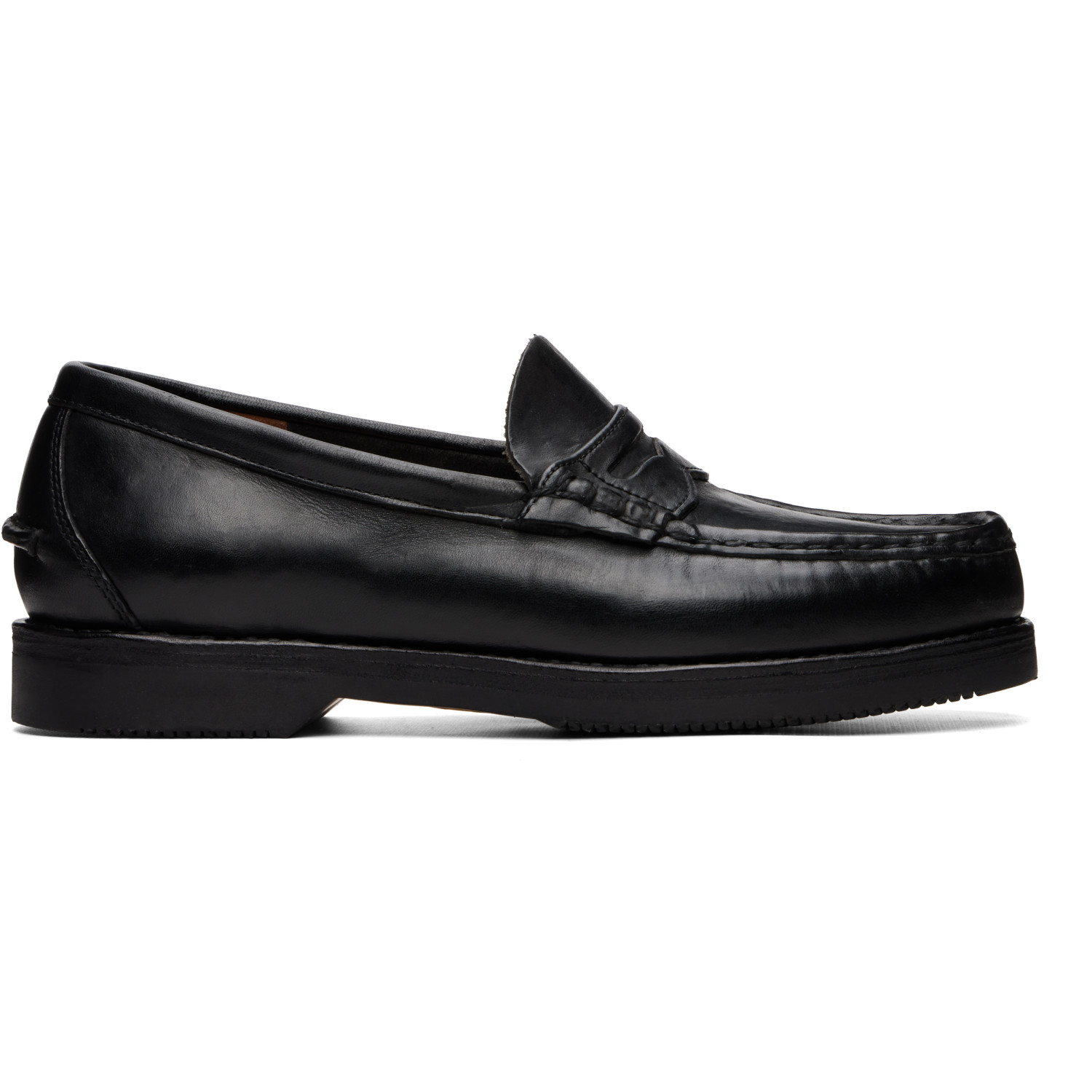 visvim Black Fabro-Folk Loafers