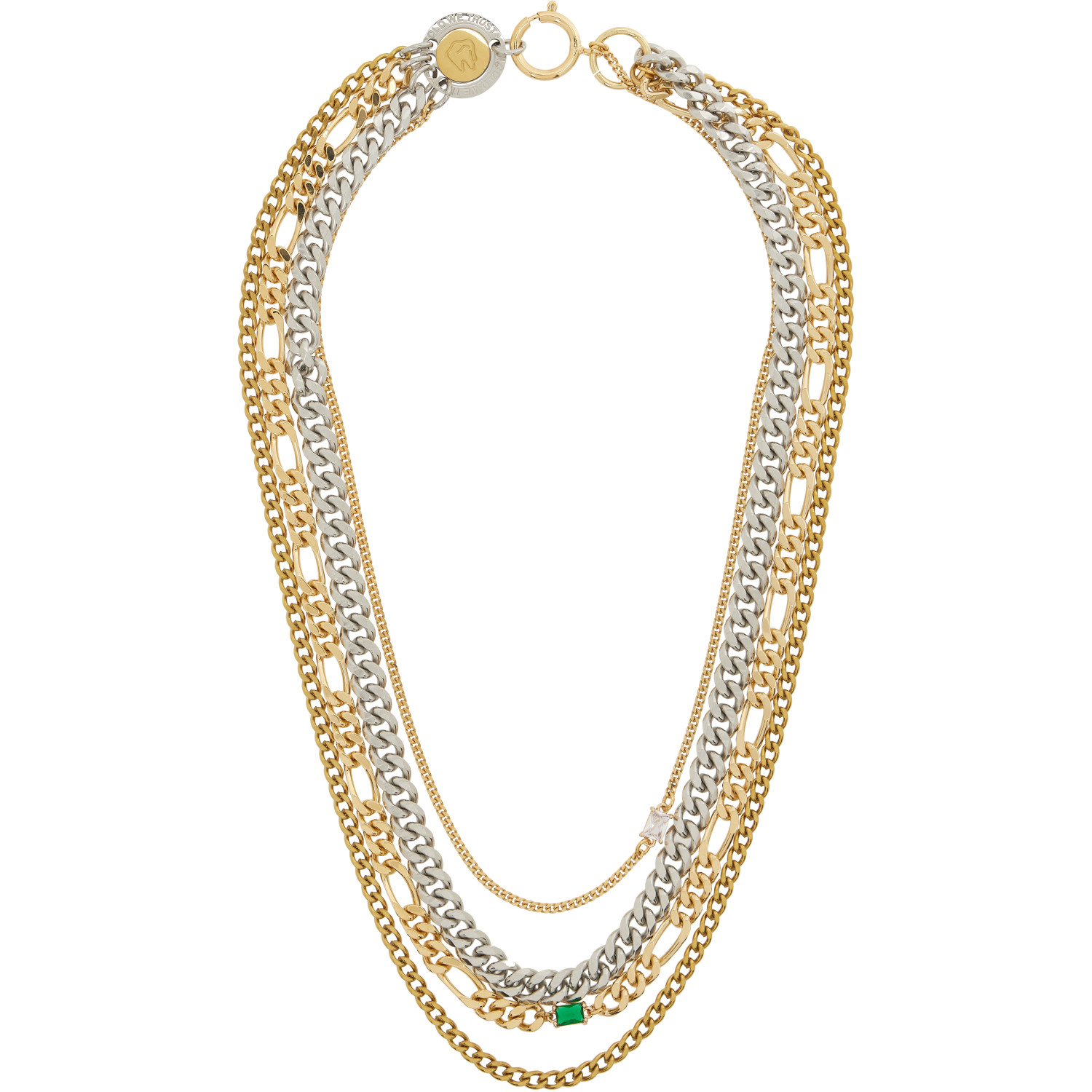 IN GOLD WE TRUST PARIS Multi Chain Necklace