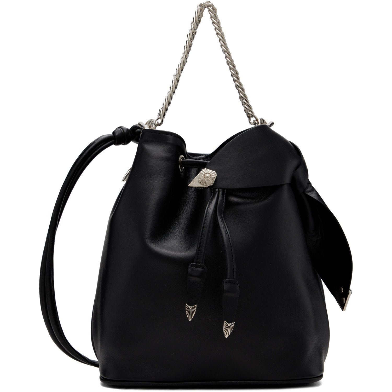 Toga Pulla Black Drawstring Bag