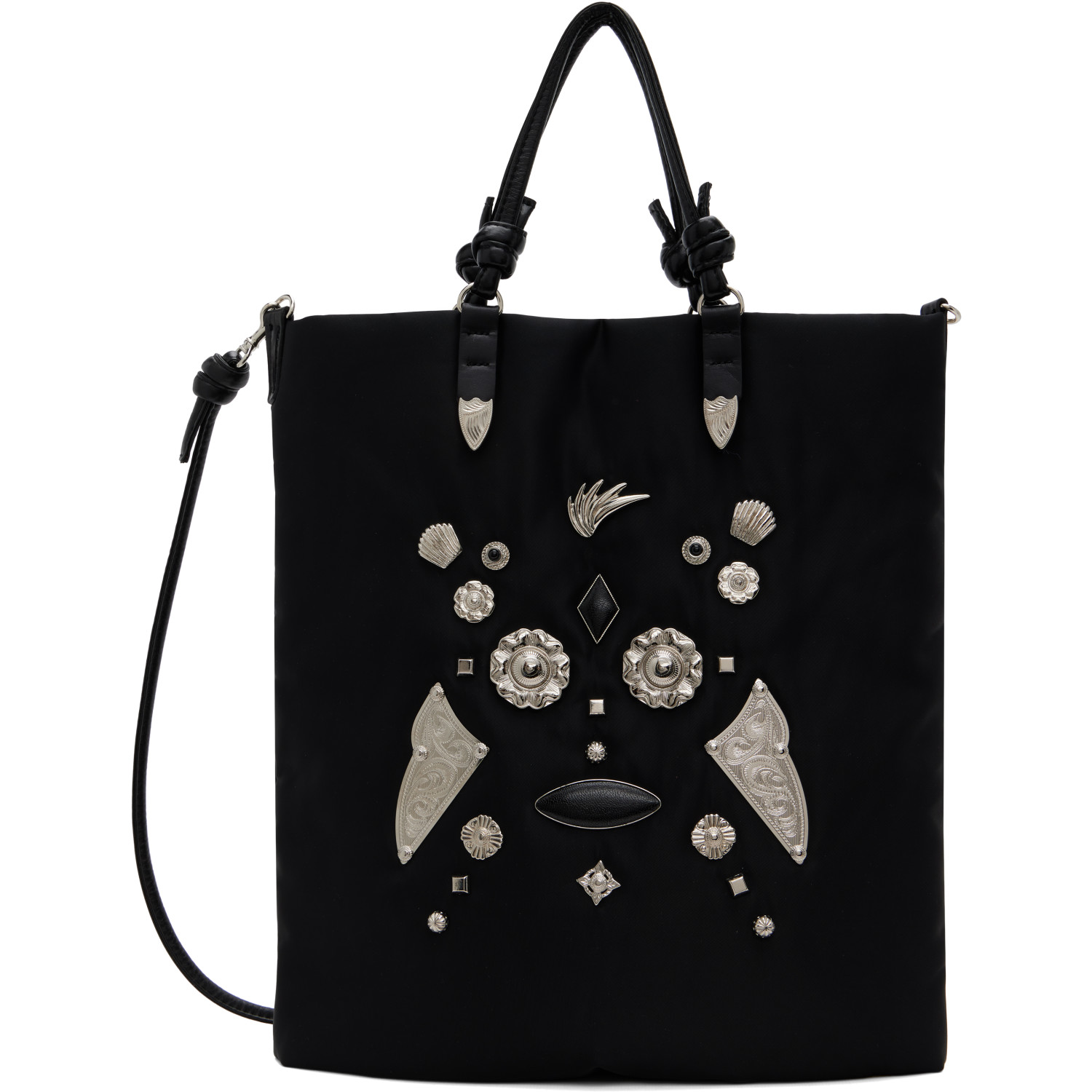 Toga Pulla Black Nylon Gabi Tote