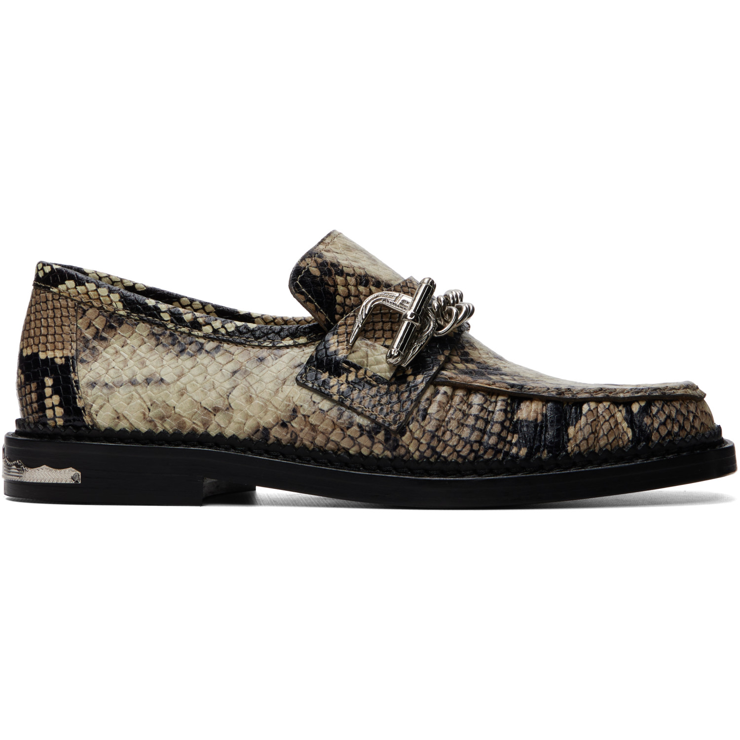 Toga Pulla Off-White & Black AJ1510 Loafers