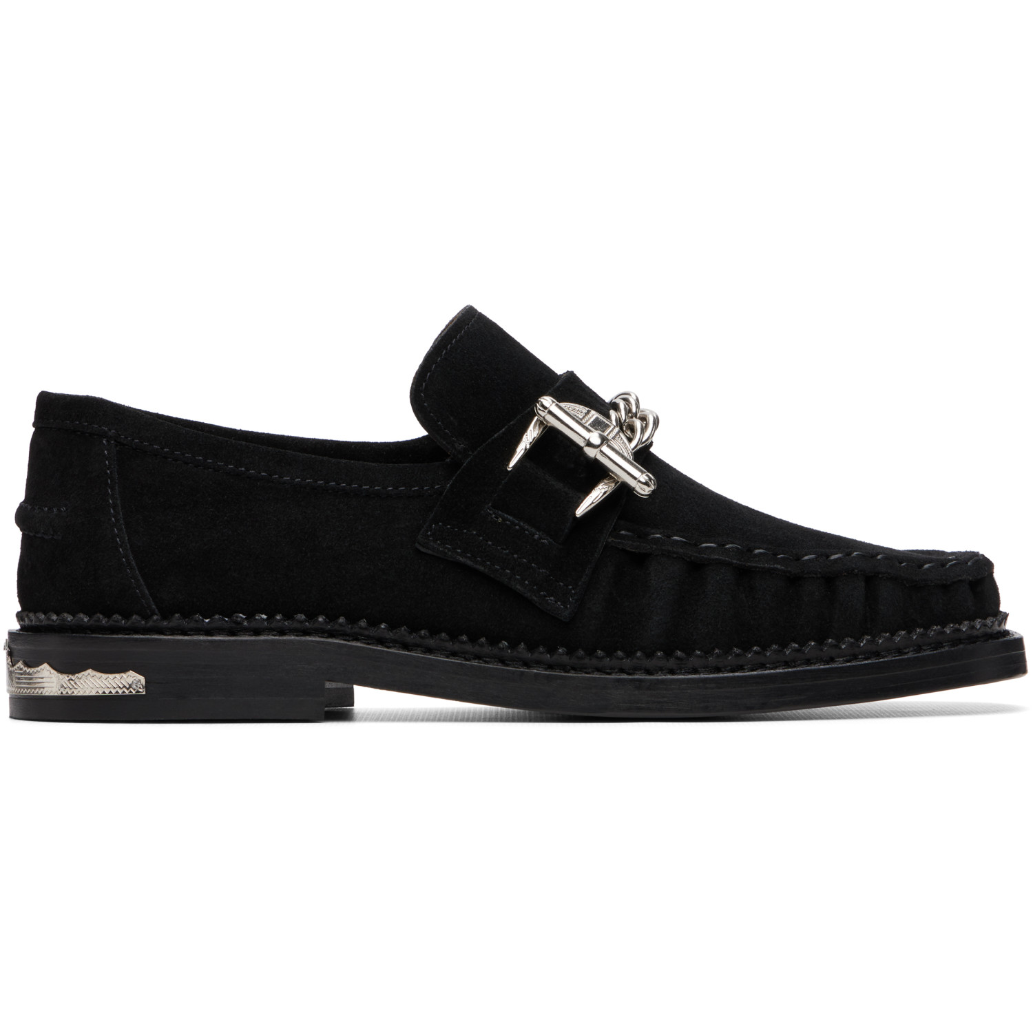 Toga Pulla Black Suede Loafers