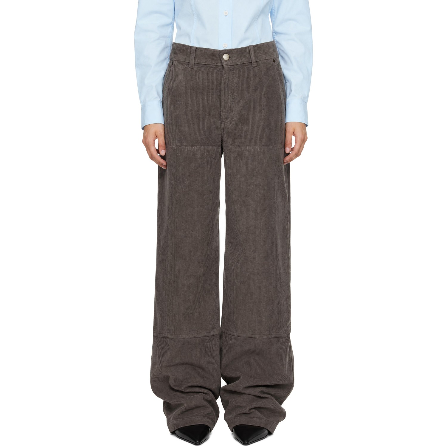 mfpen Gray Double Knee Trousers