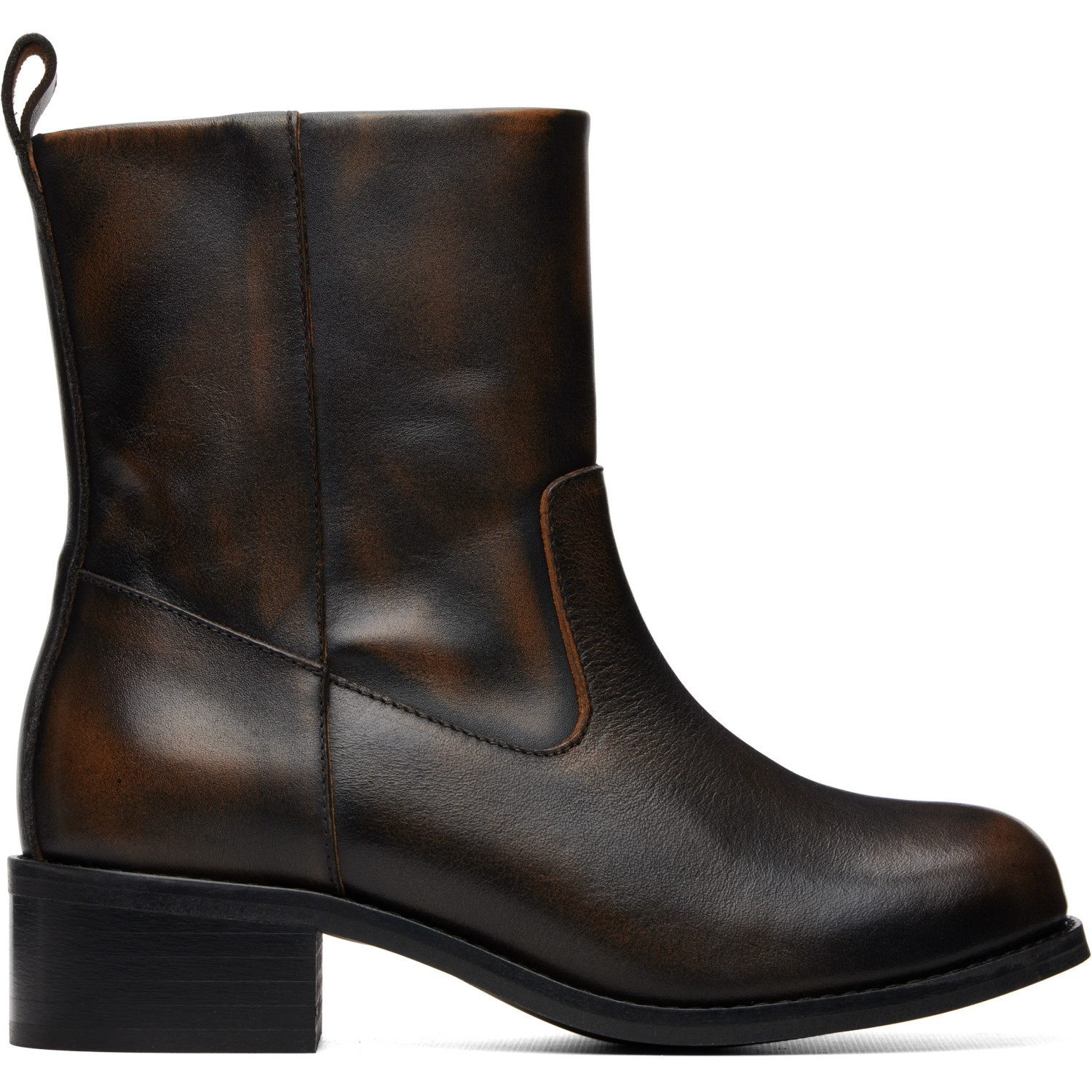 mfpen Brown Protocol Ankle Boots