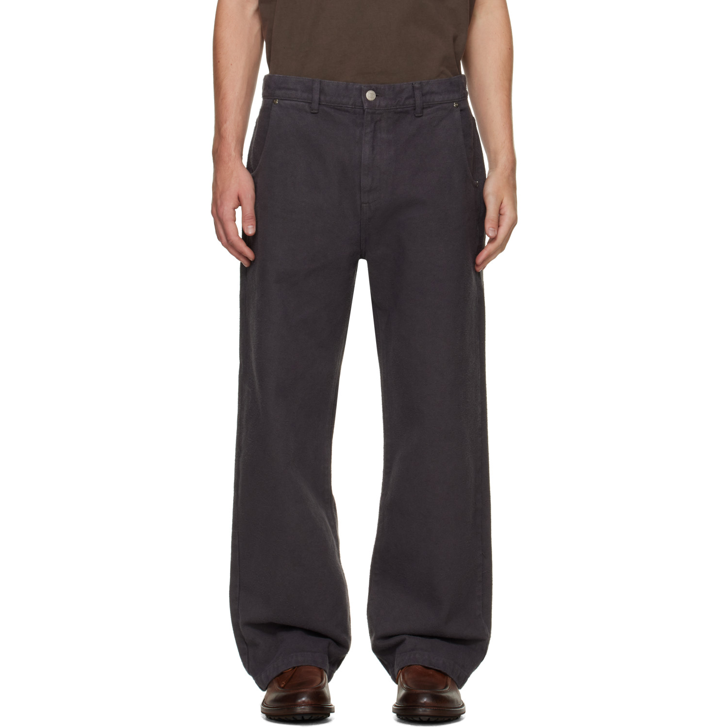 mfpen Gray Straight Cut Jeans