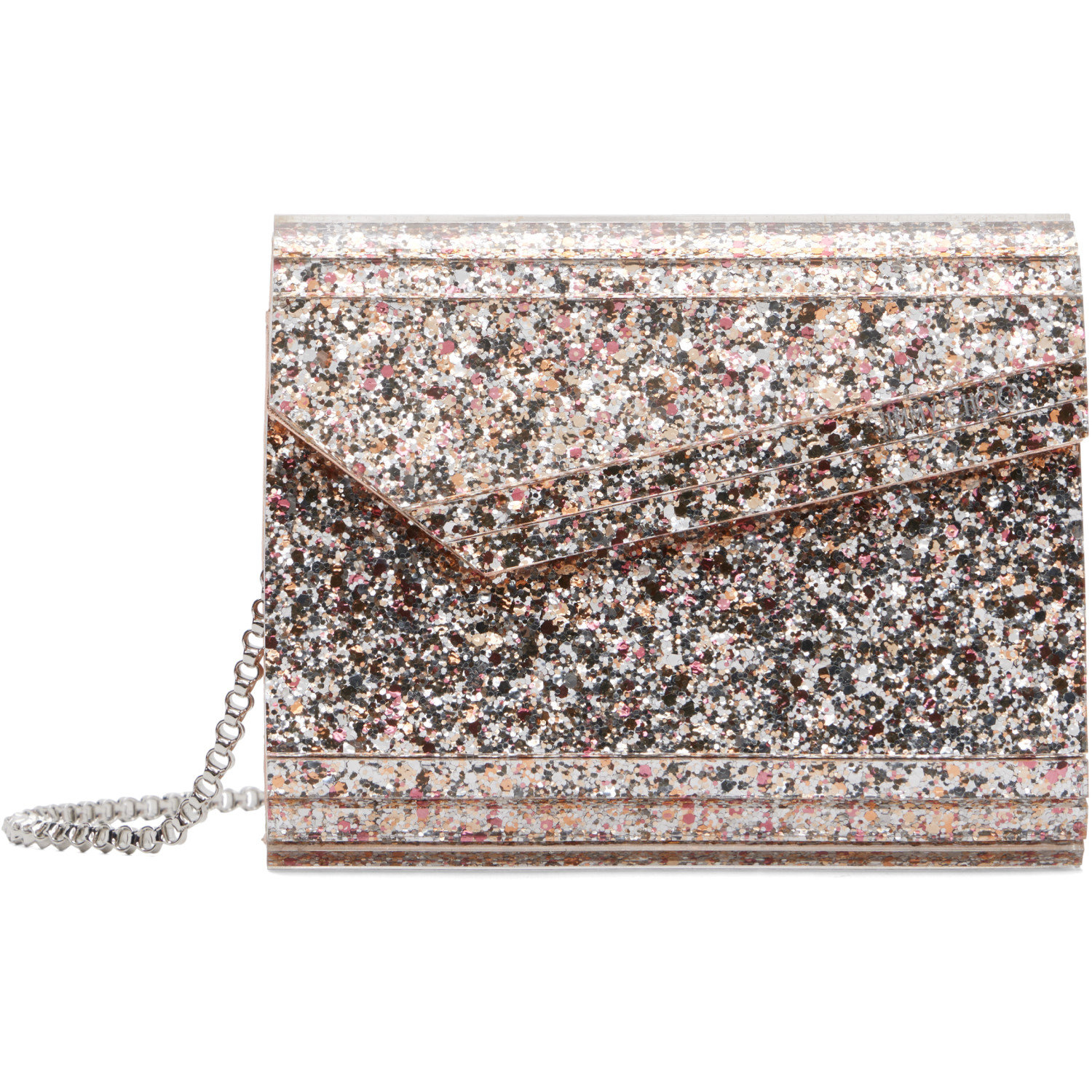 Jimmy Choo Pink & Silver Candy Clutch