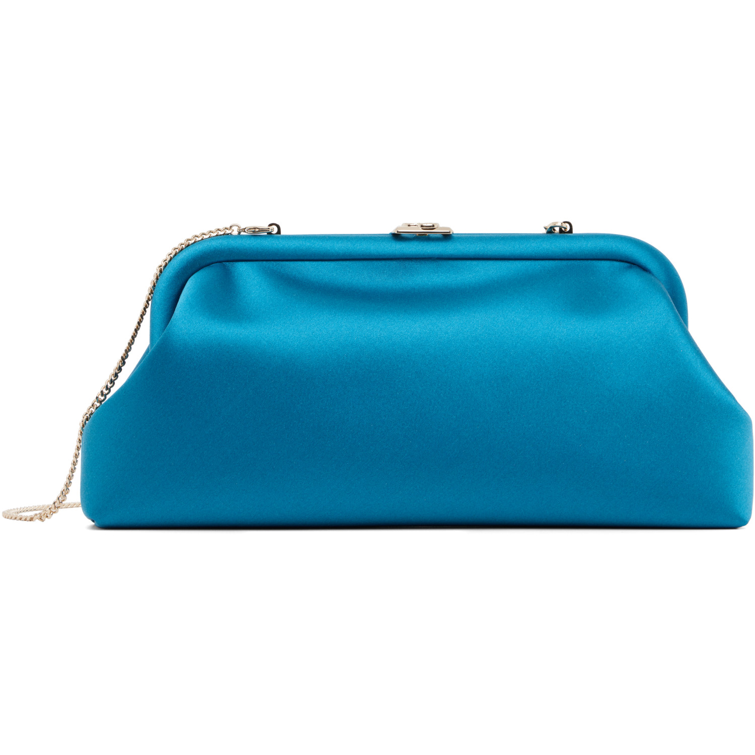Jimmy Choo Blue Skylar Clutch