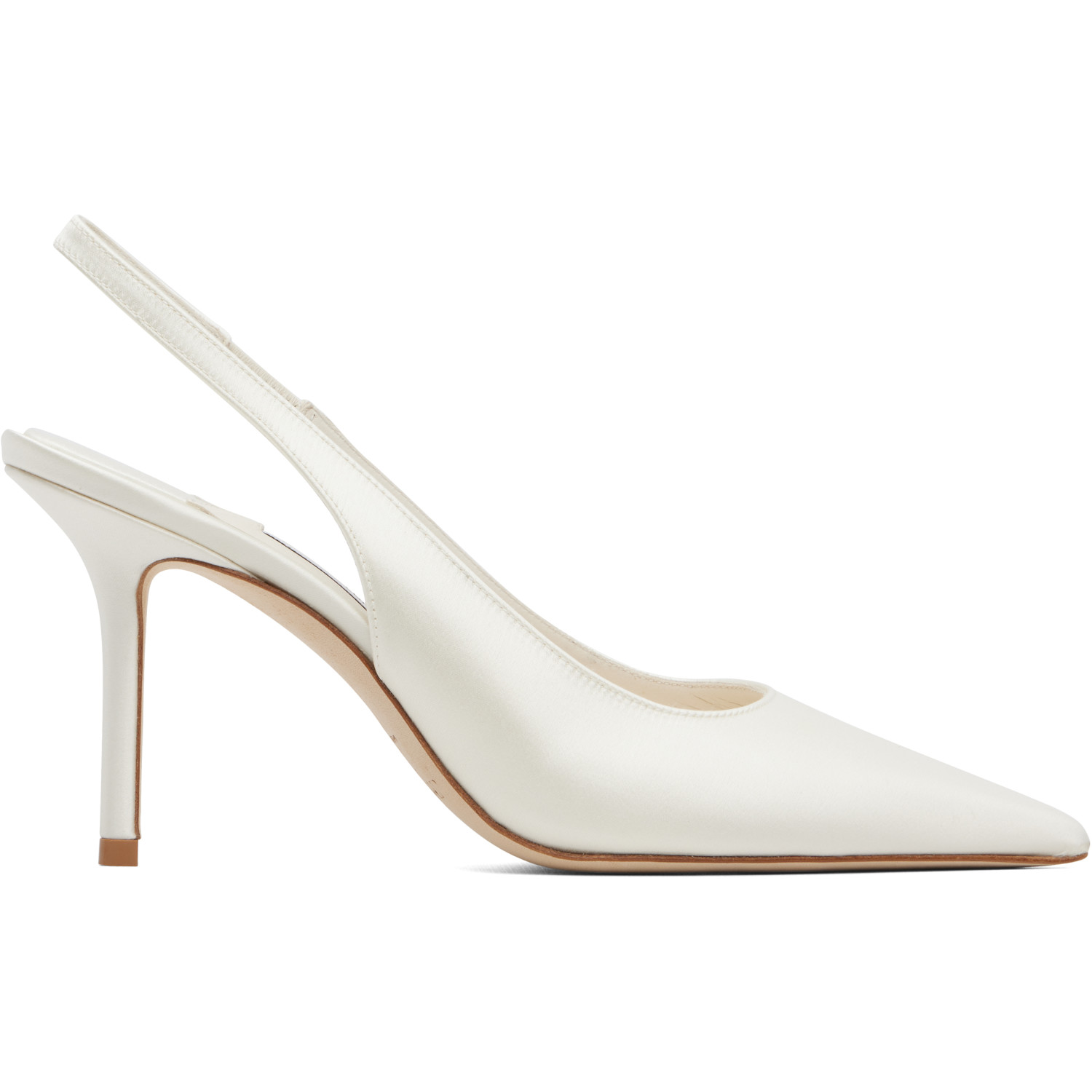 Jimmy Choo White Love Sling Back 85 Heels