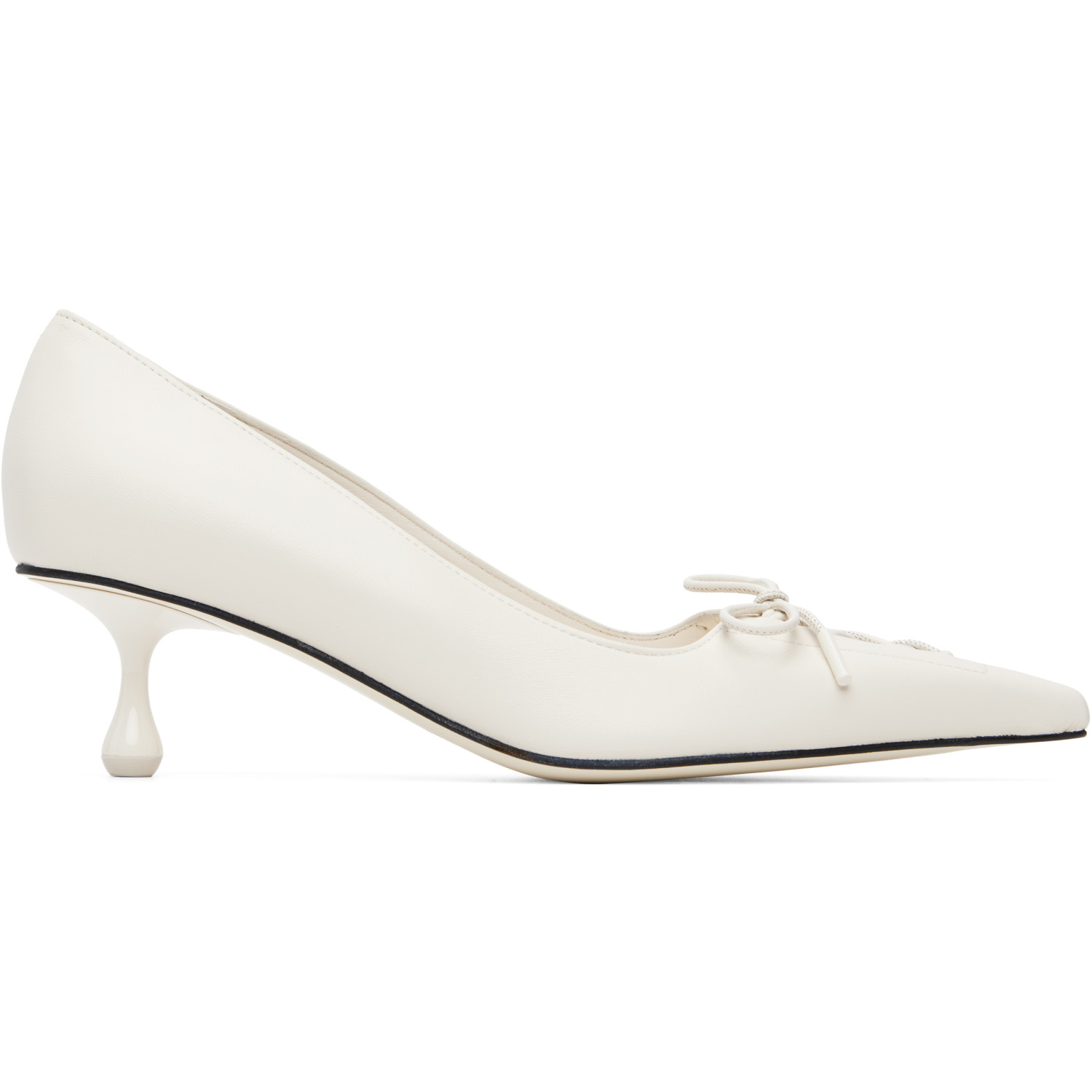 Jimmy Choo Off-White Scarlett 50 Heels