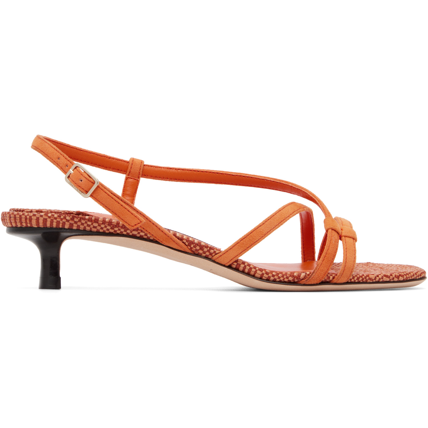 Jimmy Choo Orange Farris 35 Heeled Sandals