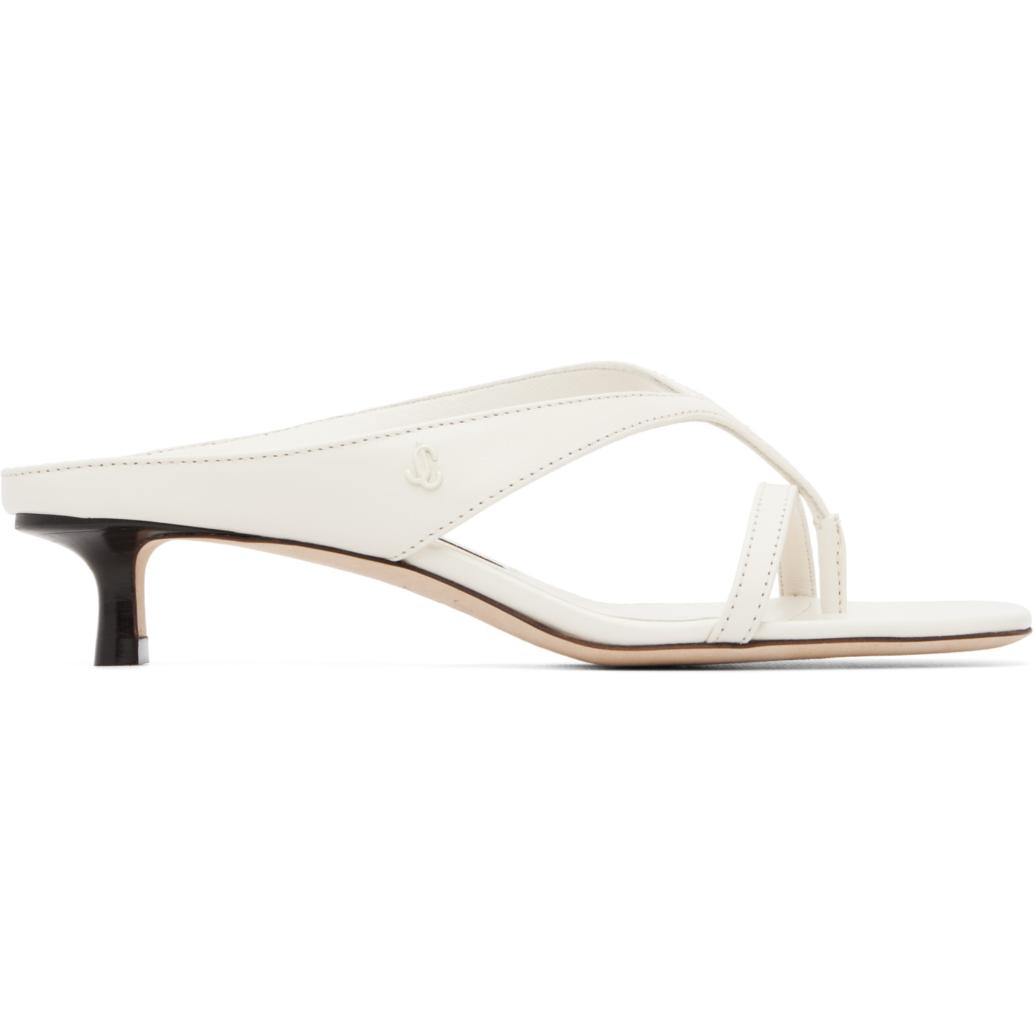 Jimmy Choo Off-White Emeri 35 Heeled Sandals